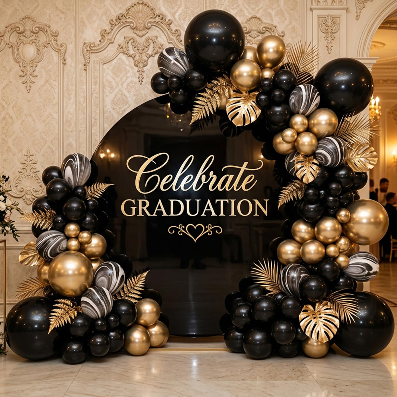 Gold Balloon Arch Kit - 129pcs Chrome Balloons -4