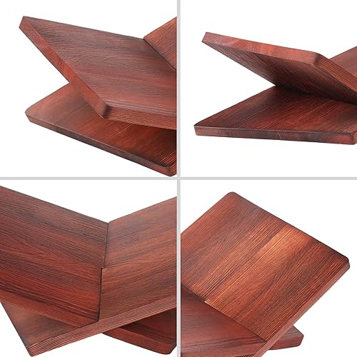 Miniatura 5 de Soporte para libros de madera para lectura, soporte de exhibición de libros de ángulo de 15° para libros de cocina, libros de texto, partituras y