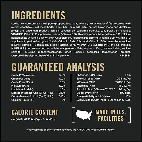 Miniatura 5 de Purina Pro Plan Small Bites Lamb  Rice Dry Dog Food Packaging May Vary