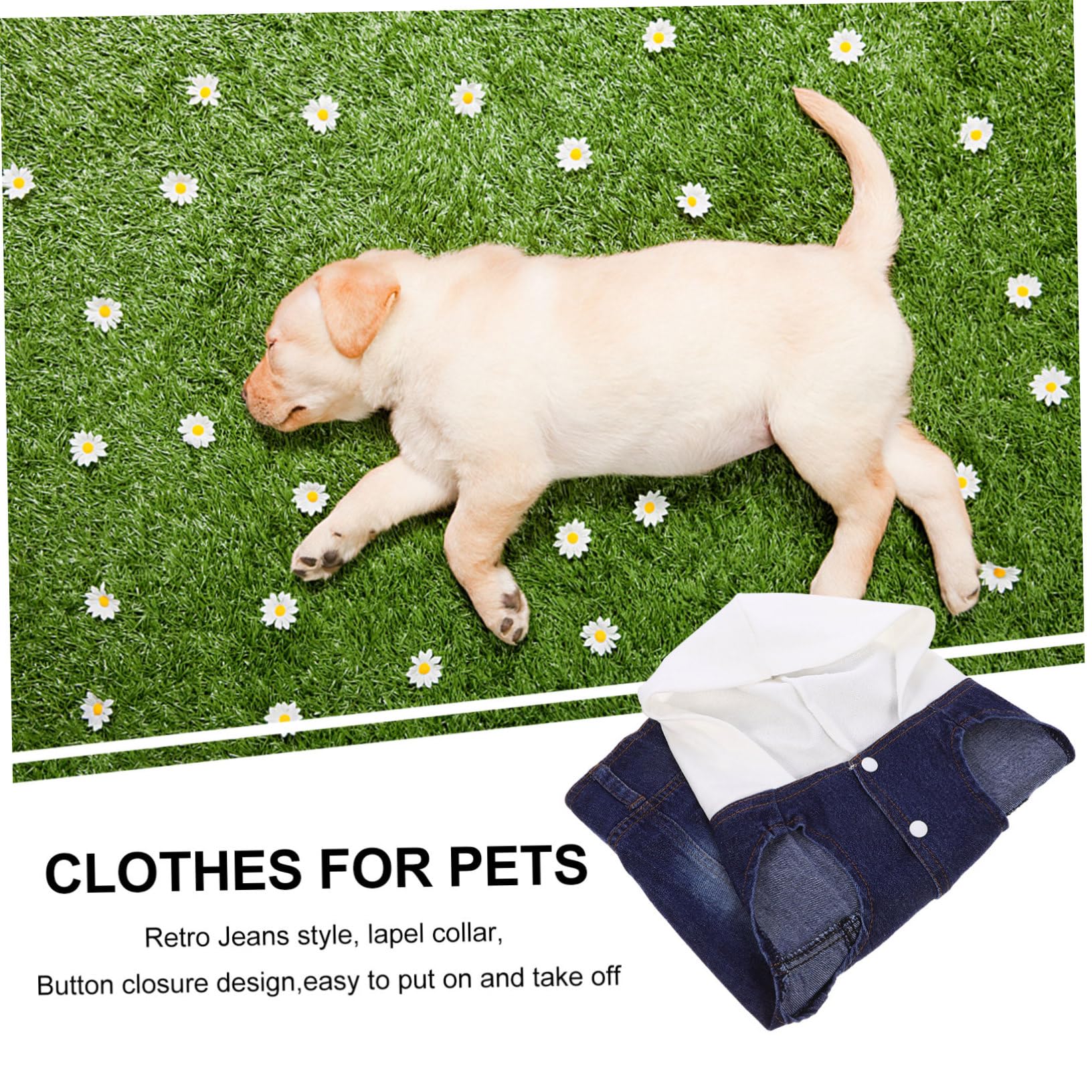Sosoport Lot De 3 Gilets en Jean pour Chien Et Chat Vêtements pour Animaux De Compagnie Gilet Cool Taille XXL Bonnet Tricoté Fournitures pour Animaux De Compagnie