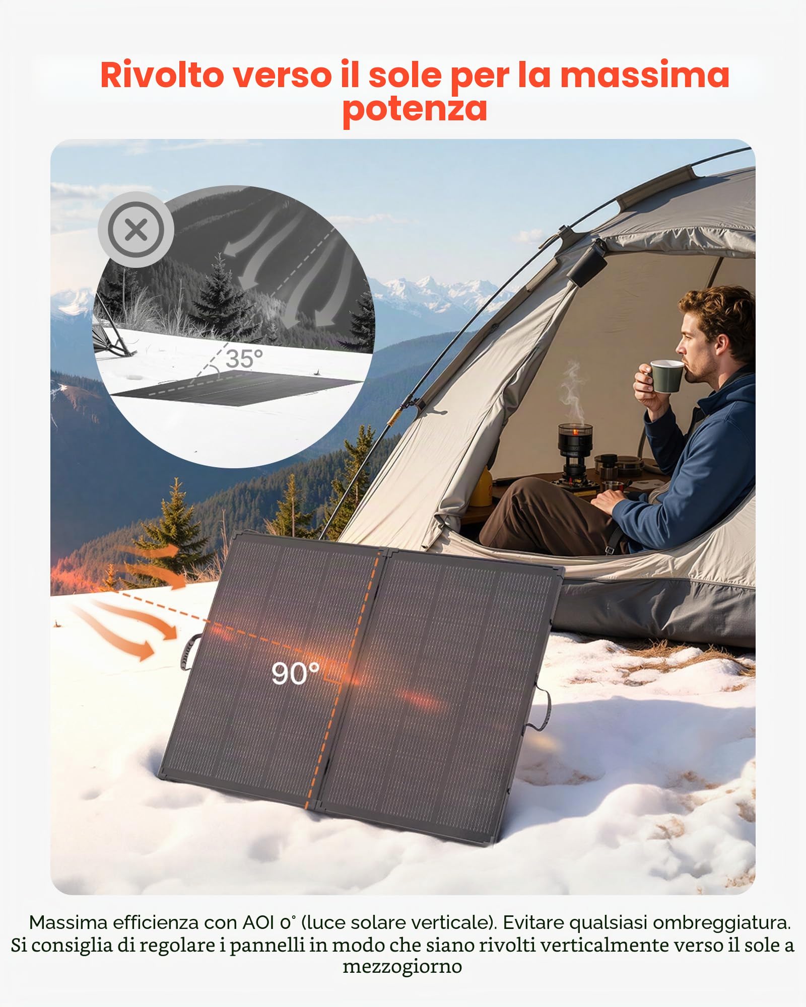 VEVOR Pannello Solare Pieghevole da 200 W con Telaio, Pannello Fotovoltaico Monocristallino Portatile per Centrali Elettrici con Regolatore PWM da 30 A e Uscita MC4, IP67 Impermeabile per Campeggio