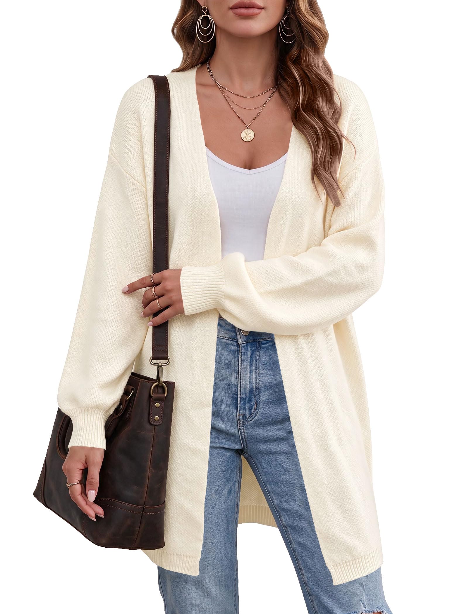 Women's Oversized Fall Cardigans Sweaters Knit Long Chunky Jacket Coat 2026