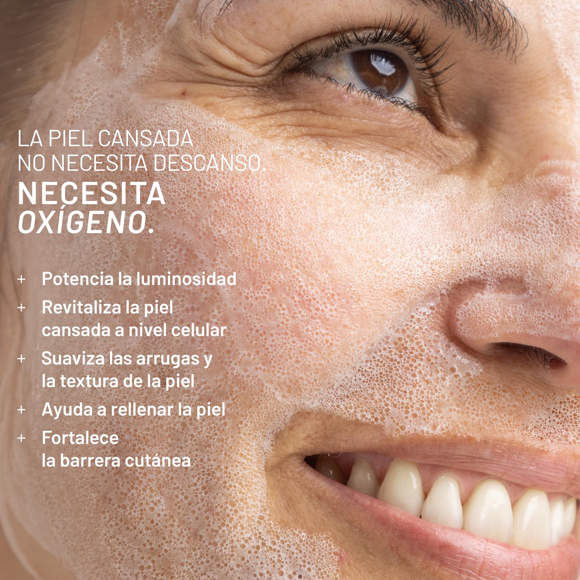 Dr. Brandt Oxygen Facial Glow Revitalizing Mask - Revitaliza visiblemente la piel y potencia su luminosidad en minutos - Apta para todo tipo de pieles y tonos de piel - 50 ml