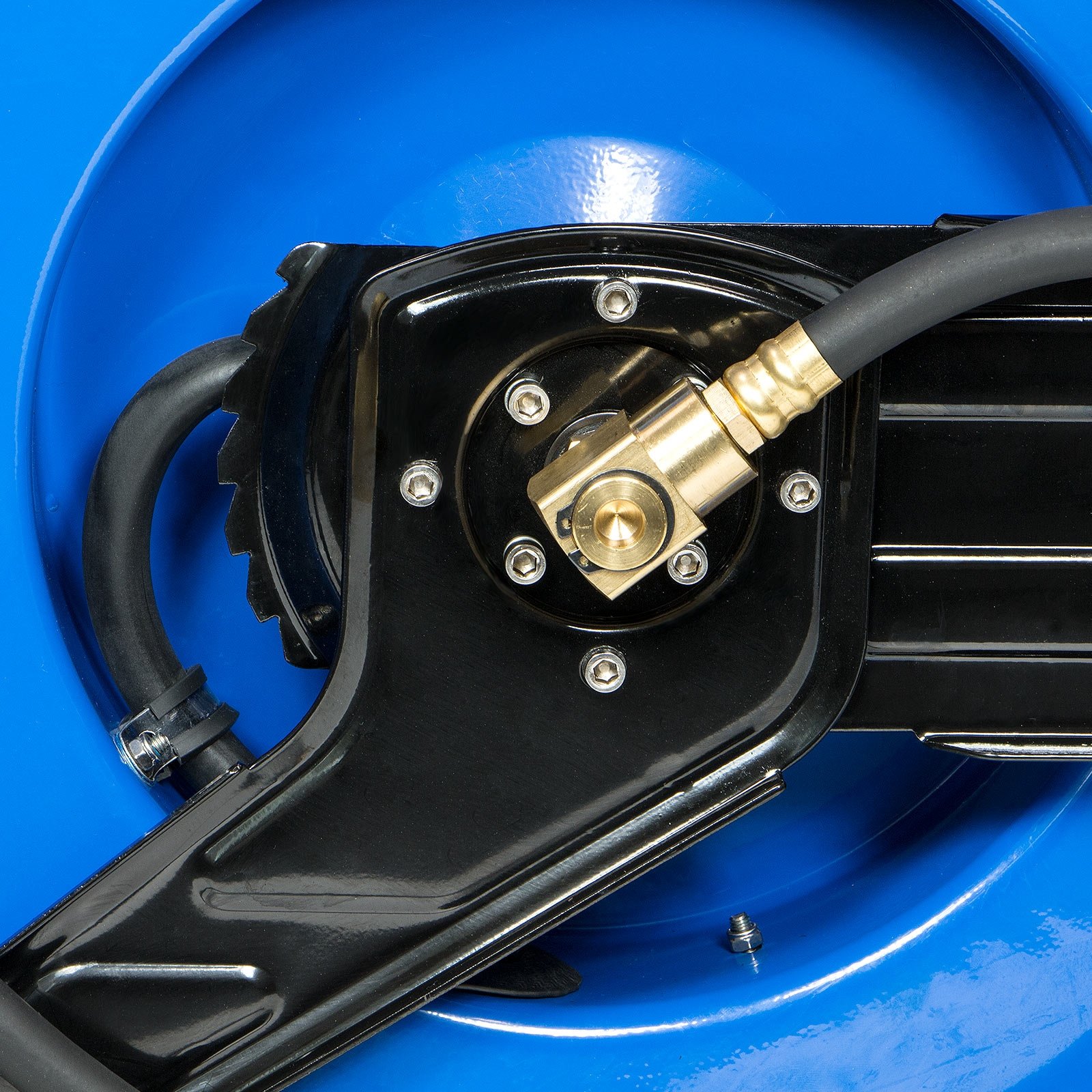 Druckluft-Schlauch Aufroller mit Federzug für Wandmontage bis 20 Bar 300psi 15m Gummi-PVC Schlauch Ø Innen 10 mm 3/8 Zoll Schlauch-Aufroller