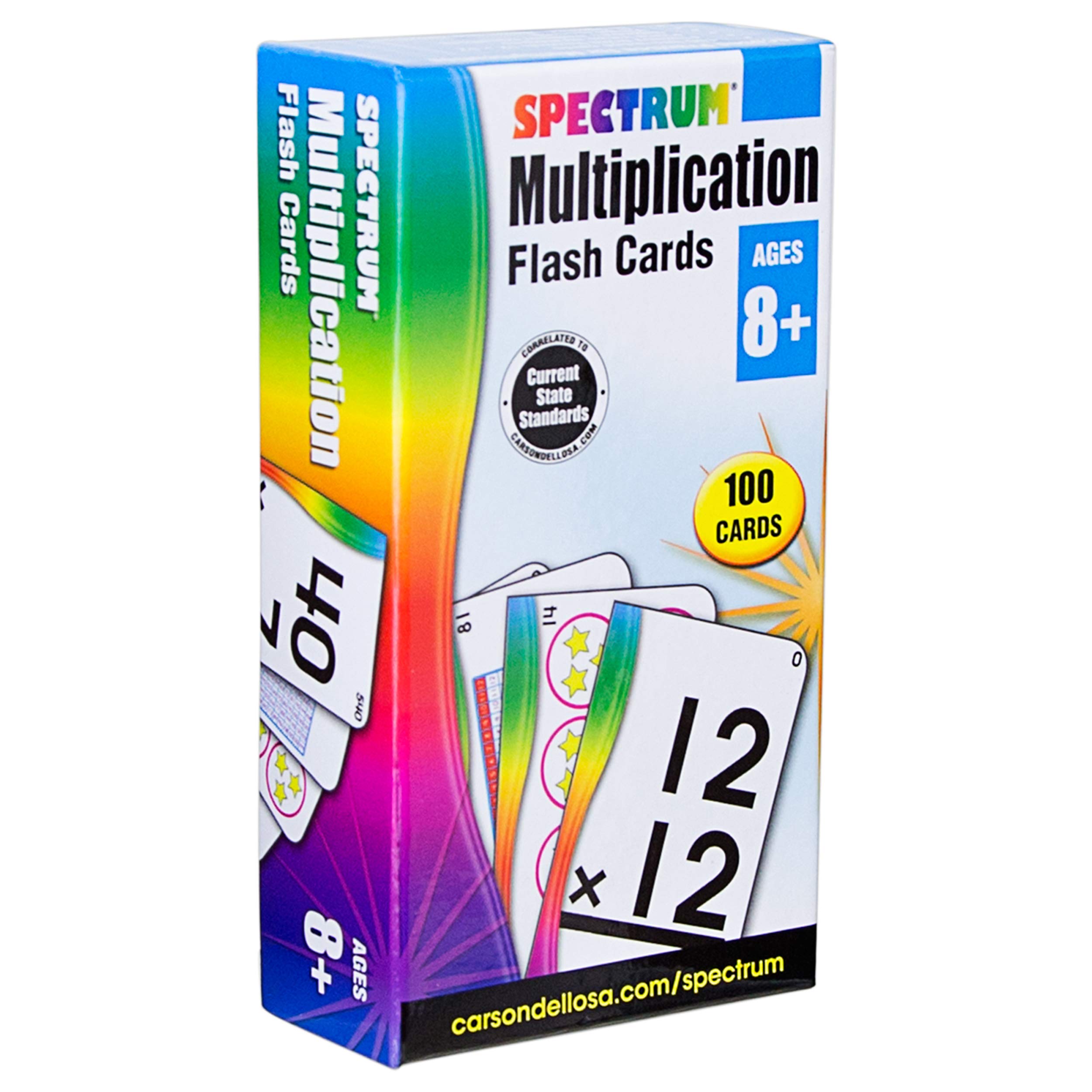 Carson Dellosa Spectrum Flash Cards Multiplication
