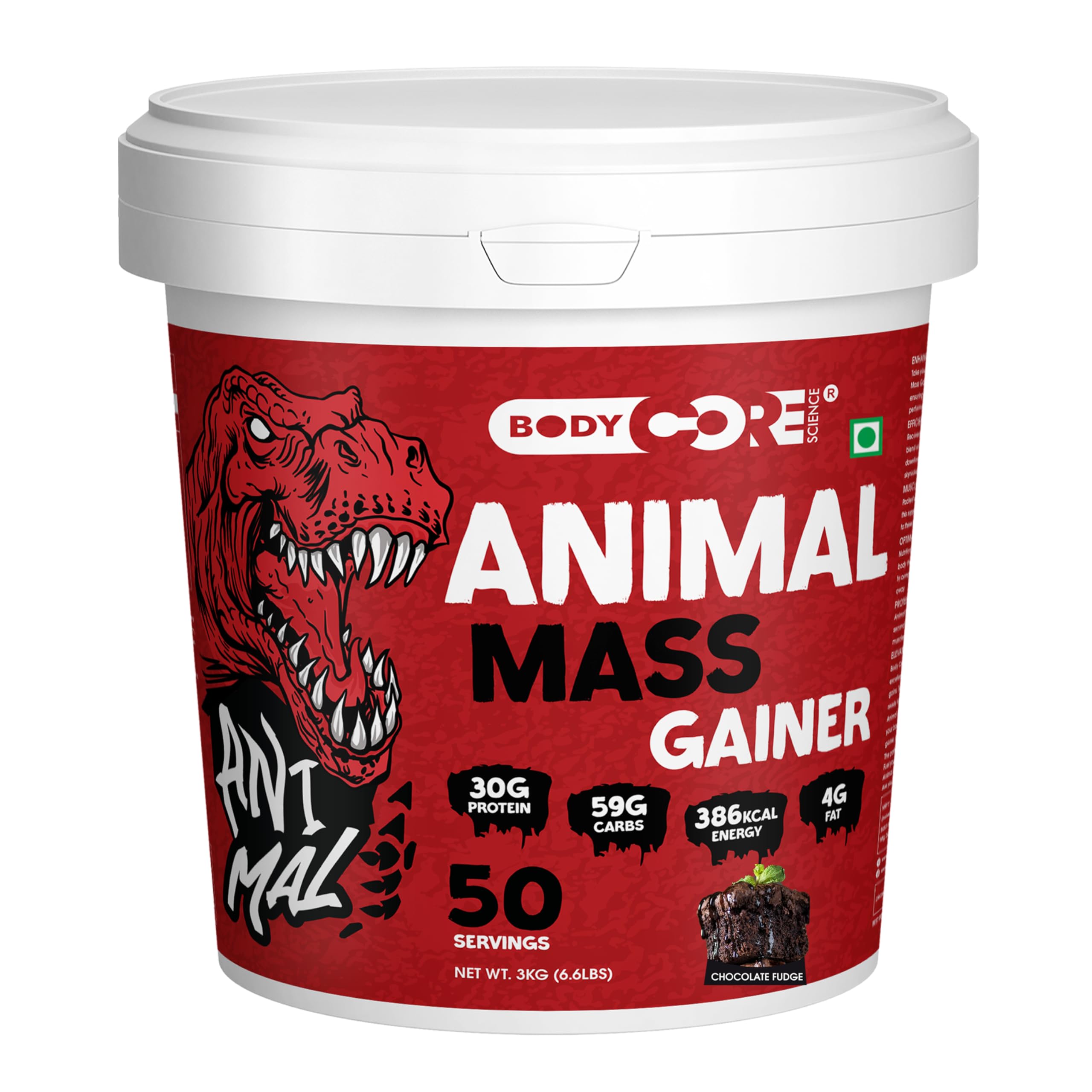 Body Core Science Animal Mass Gainer-3 Kg | Weight Gainer | Muscle Gainer (Chocolate Fudge, PO1) (B0CKF2SWGG) Amazon Price History, Amazon Price Tracker
