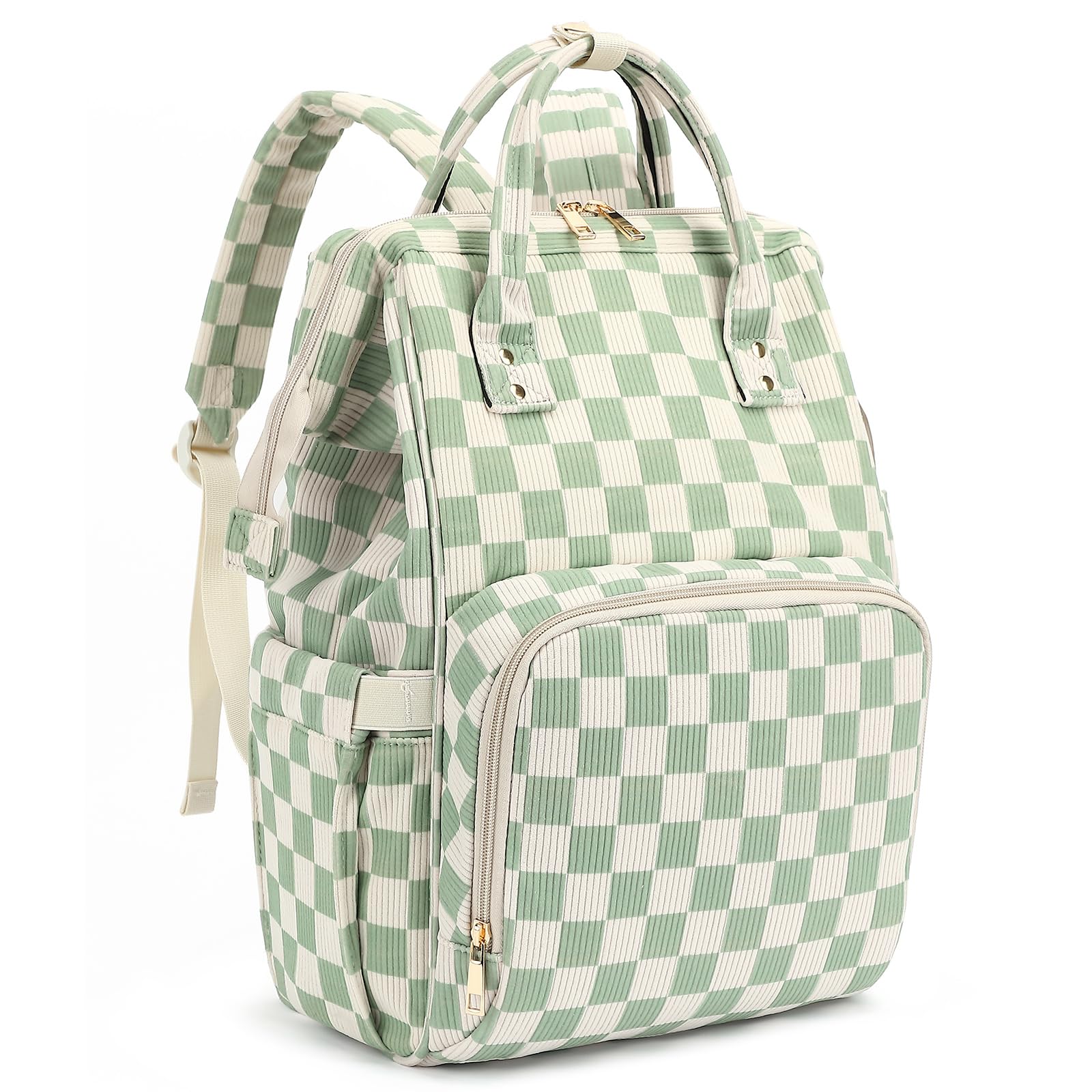 Laptop-Rucksack für Damen, Cord, College-Schulrucksack, Büchertasche, 15,6 Zoll, Business-Computer, Reiserucksack