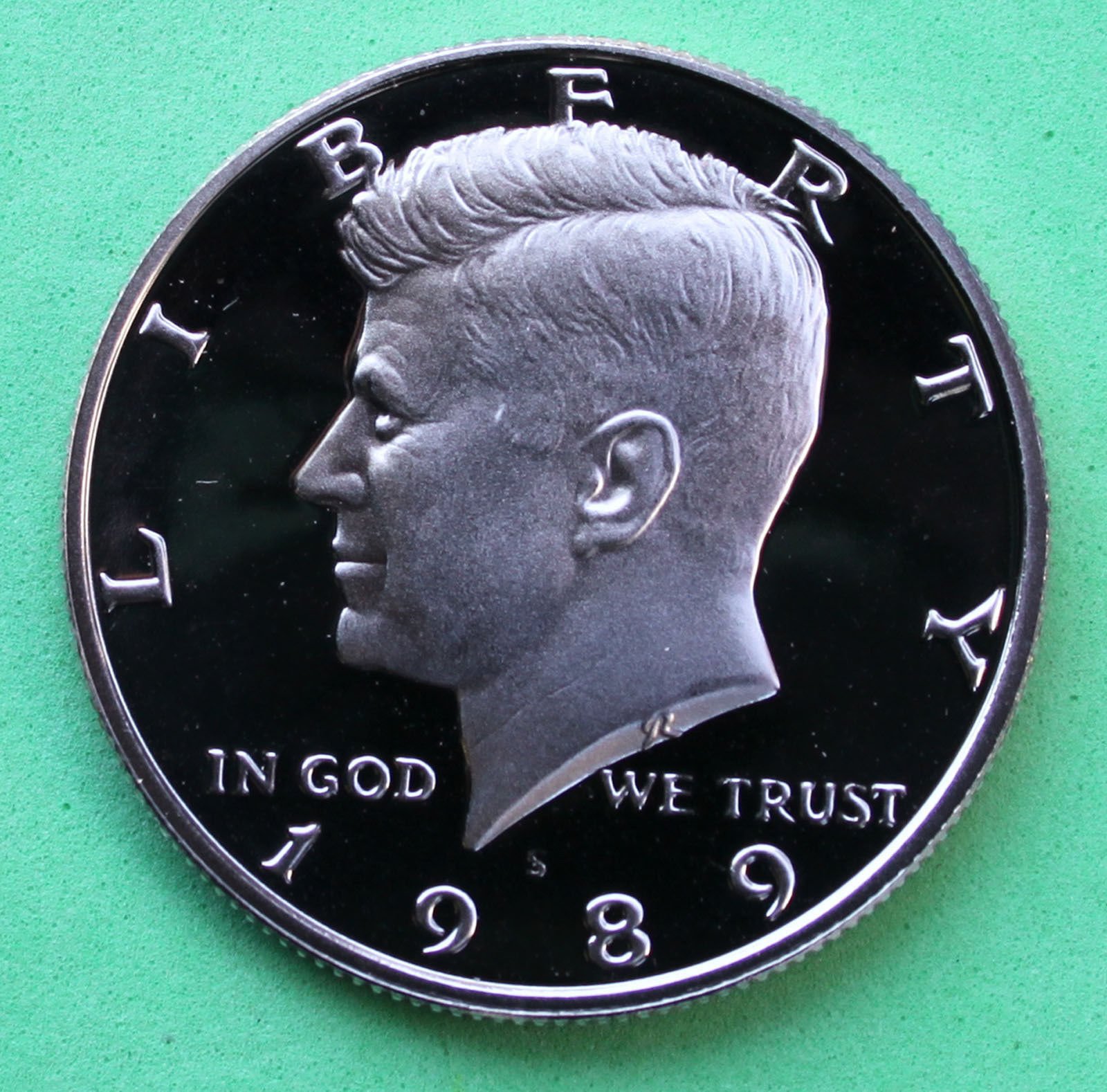 1989 S Gem Proof Kennedy Half Dollar US Coin 1/2 DCAM US Mint at