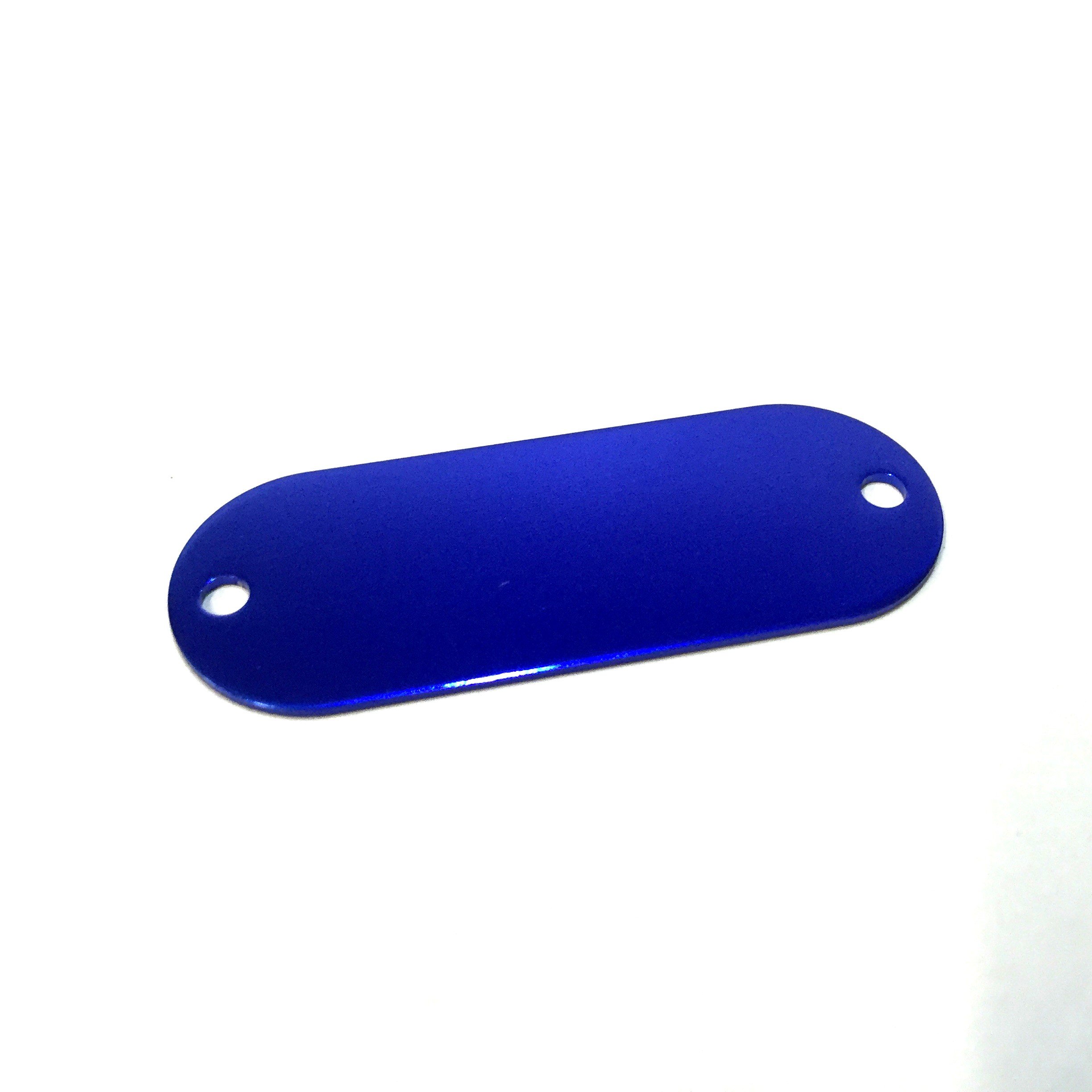 AllCachedUp Trackable Plaque Badge for Geocaching for Walking Stick or Bags (Travel Bug) (BLUE)