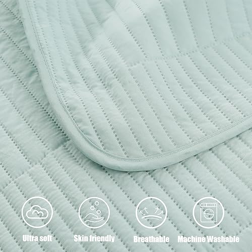 Vista 60 de Whale Flotilla Juego de ropa de cama ultra suave tamaño Queen, colcha ligera de microfibra roja, colcha de 3 piezas geométrica ultrasónica