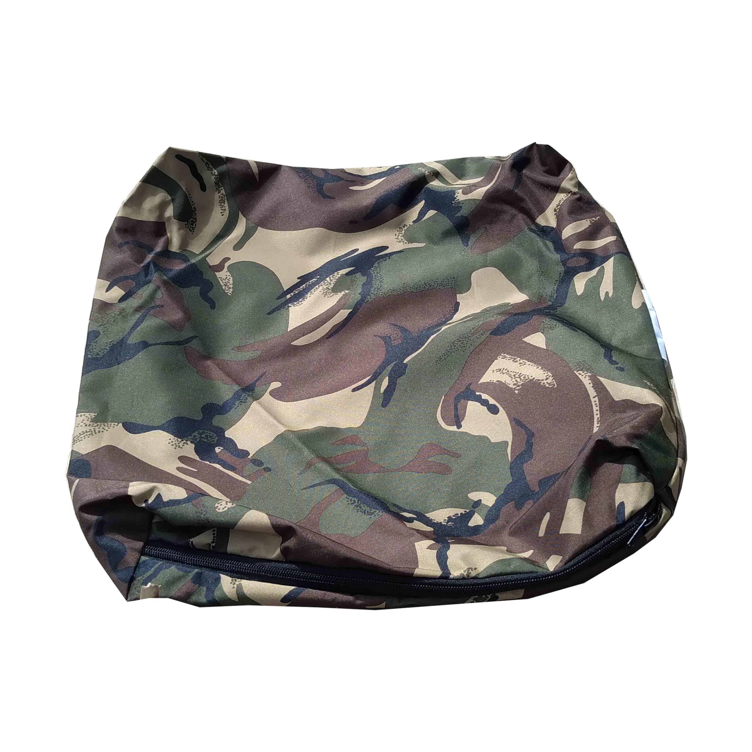 4-inch 10cm Thick Waterproof Seat Pad Cover Only for Garden, Rattan, Furniture, Outdoor/Indoor Multi Use with Zipper Cover Ask for Any Customize Size (Army Camouflage, 15x21x4inch 38x53x10cm)