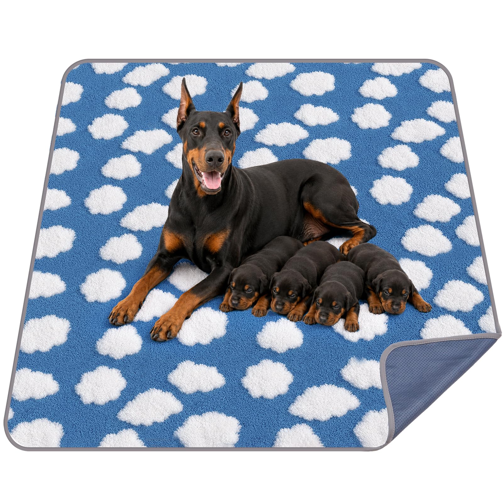Tapis d'urine lavable pour chien, 168 x 125 cm, extra large, absorbant, réutilisable