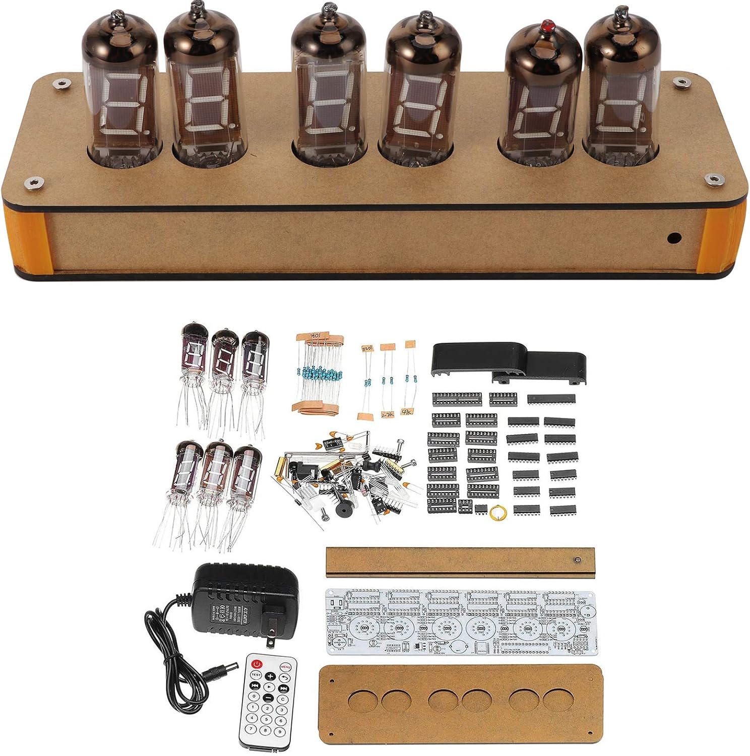 Tube Clock Kit AC 100‑240V IV‑11 Retro Vacuum Fluorescent Tube Alarm