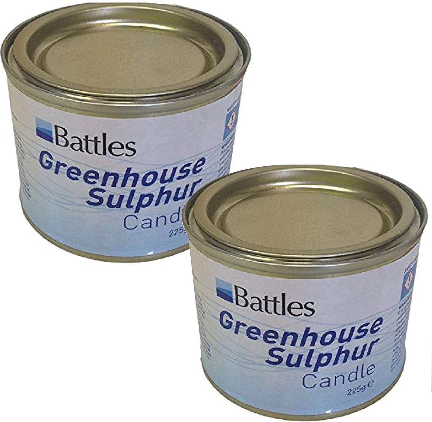 Battles Sulphur Candle 225g PACK OF 2 Kill Greenhouse Pests and