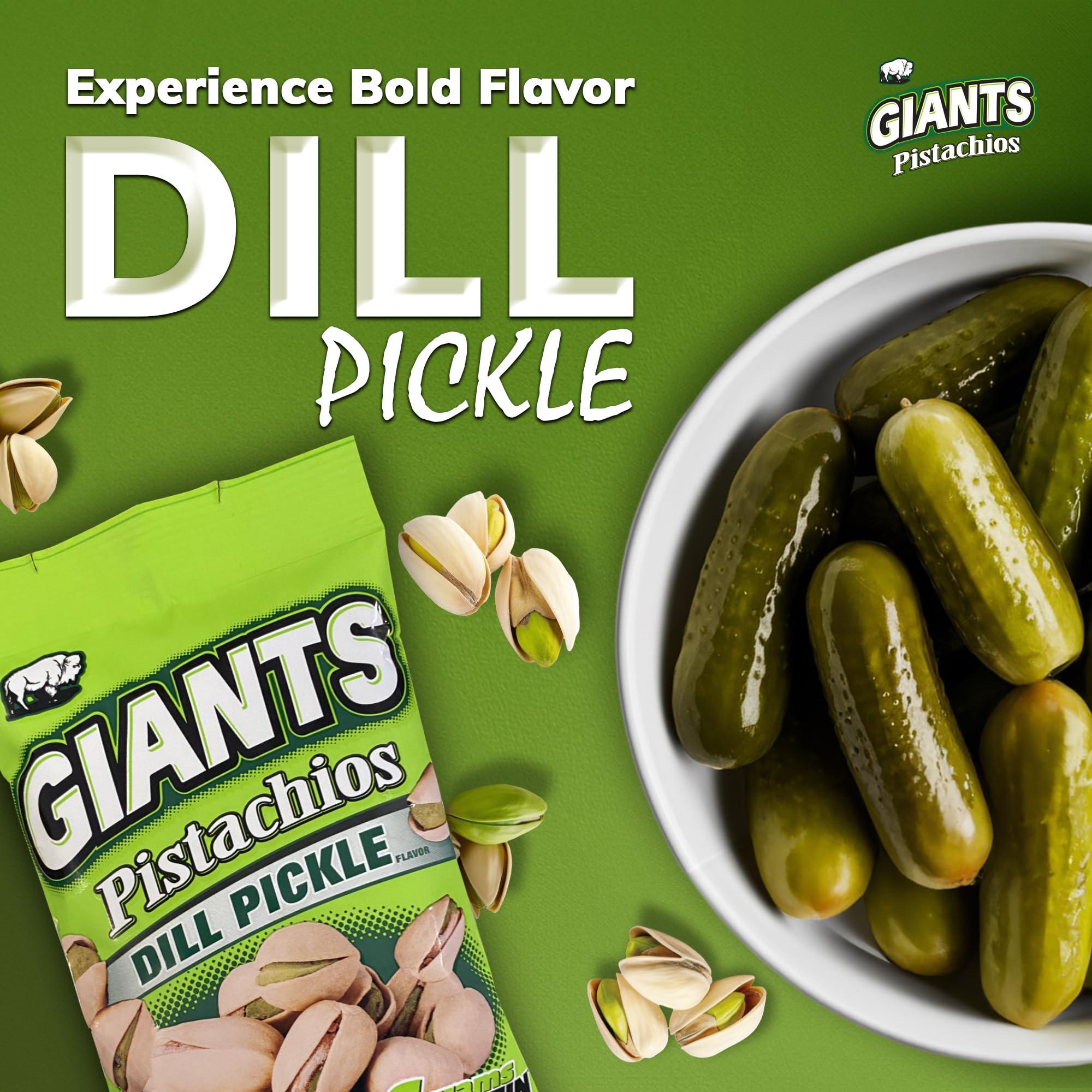 Amazon.com : GIANTS Dill Pickle Pistachios - Healthy Snacks, In