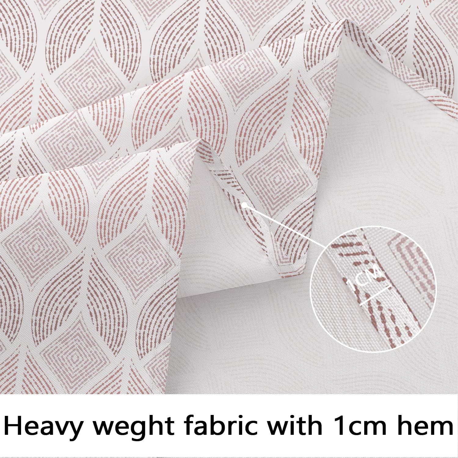 Bnejvif Modern Geometric Tablecloth, Indoor/Outdoor Waterproof Wrinkle Free Durable Oval Tablecloth for 54 X 72 Inch Tables