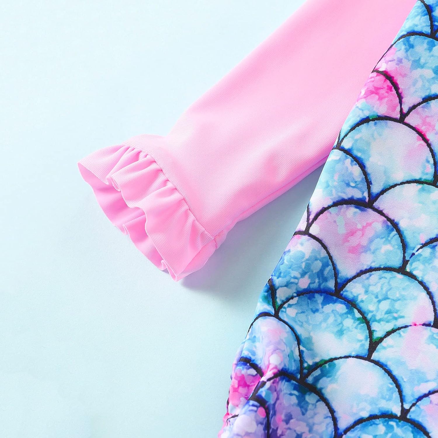 Danna Belle Toddler Baby Girl One-Piece Swimsuit Rashguard Half Zip Long Sleeve Swimwear 1-3T: Clothing, Shoes & Jewelry