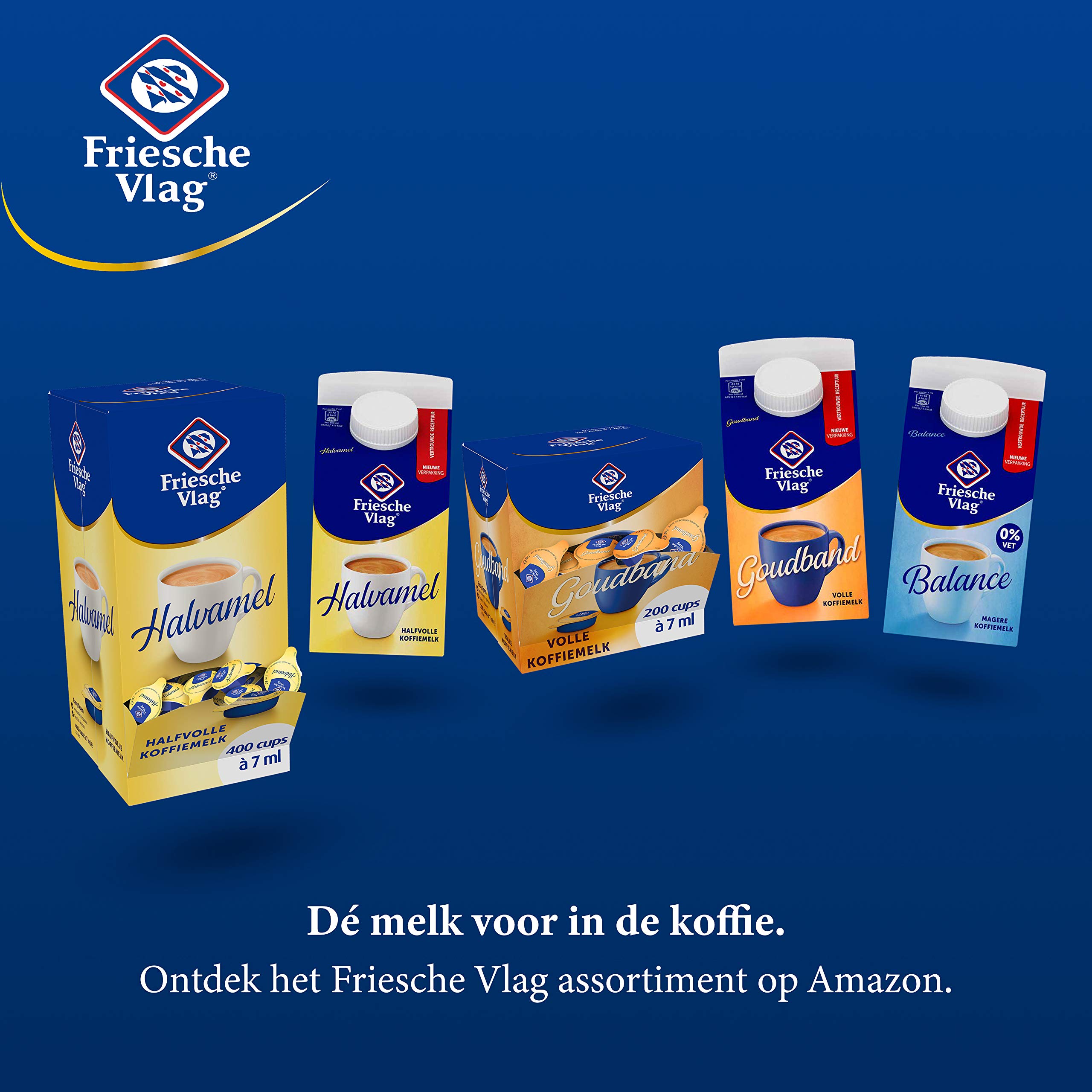 Friesche Vlag Café Halvamel 18 x 455 ML