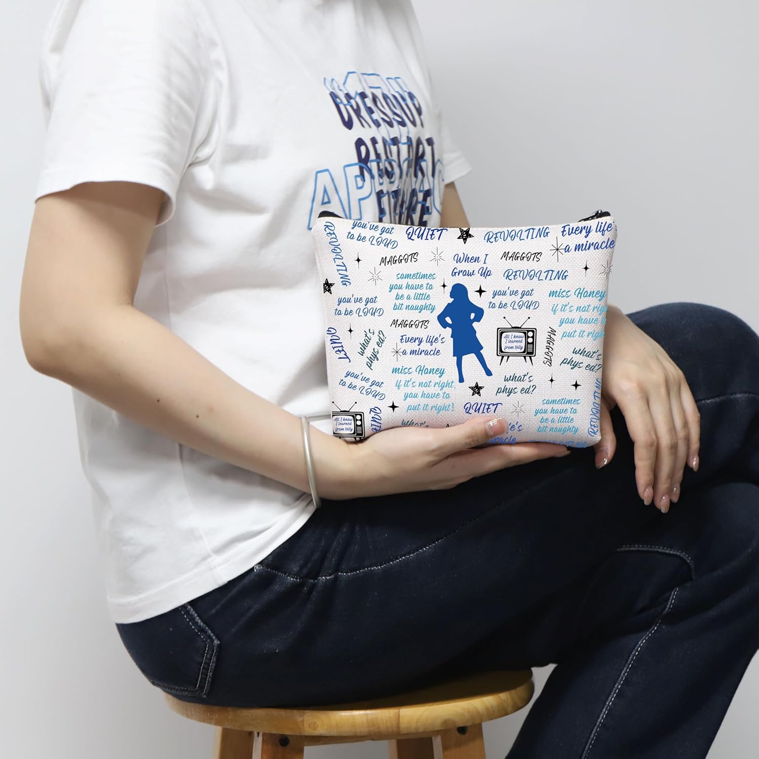 MNIGIU M-atilda Tote Bag - Musical Inspired Gift - Matilda Quote Bag - Image 6