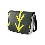 Le Jardin du Lin Digital Printed Messenger School Bags with Black Strap for Girls and Boys, Back to School, Messenger Bags for Students, Shoulder Bags, Size: 29 x 36 cm