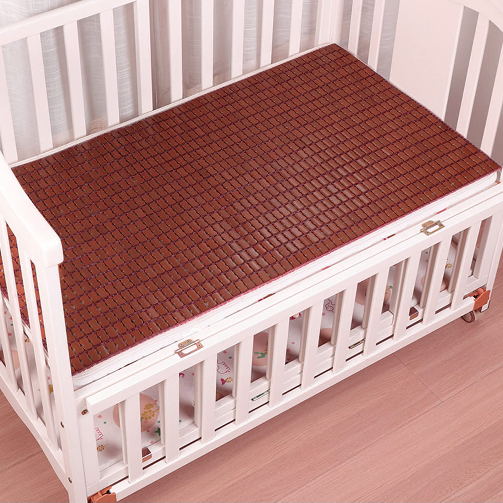 Nattes de Couchage d'été,Tapis de Lit en Bambou,Literie Lisse à Respirant,Tapis de Mahjong Pliable,Canapé Cool Coussin,Matelas en Bambou,pour Chambre à Coucher salon Canapé Lit (60x180cm(24x71in))