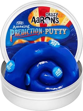 Crazy Aarons Thinking Putty - Prediction - Blue Sensory Putty for Kids and Grown ups in a 4" Tin - Creative and Endless Fun, Stress Relief Therapy Toys, Never Dries Out - Made in USA