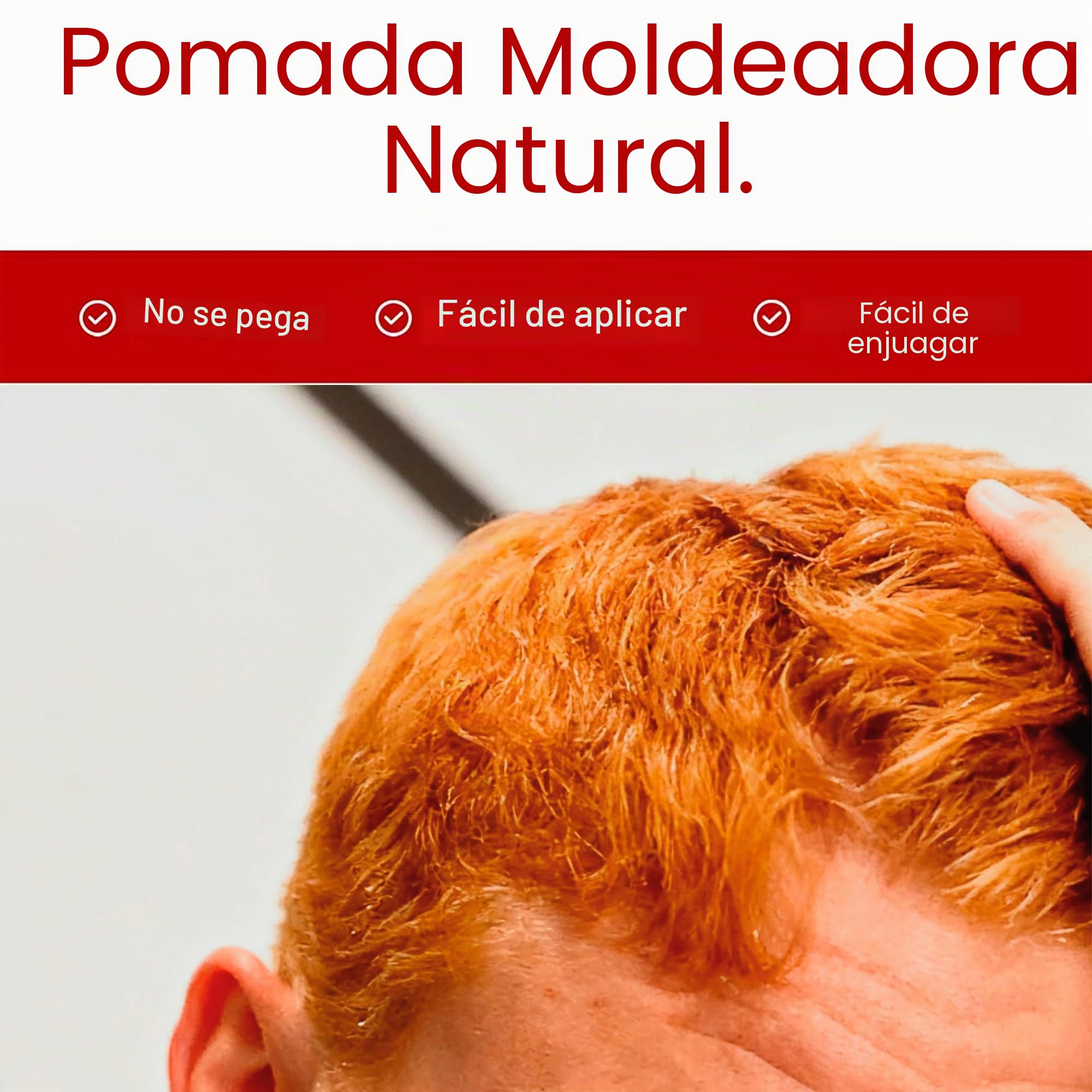 Sapiens Cera Pelo Hombre 80 ml - Cera Mate Orgánica Fabricada en Francia - Perfume fresco y mentolado - Fórmula de Calidad Profesional