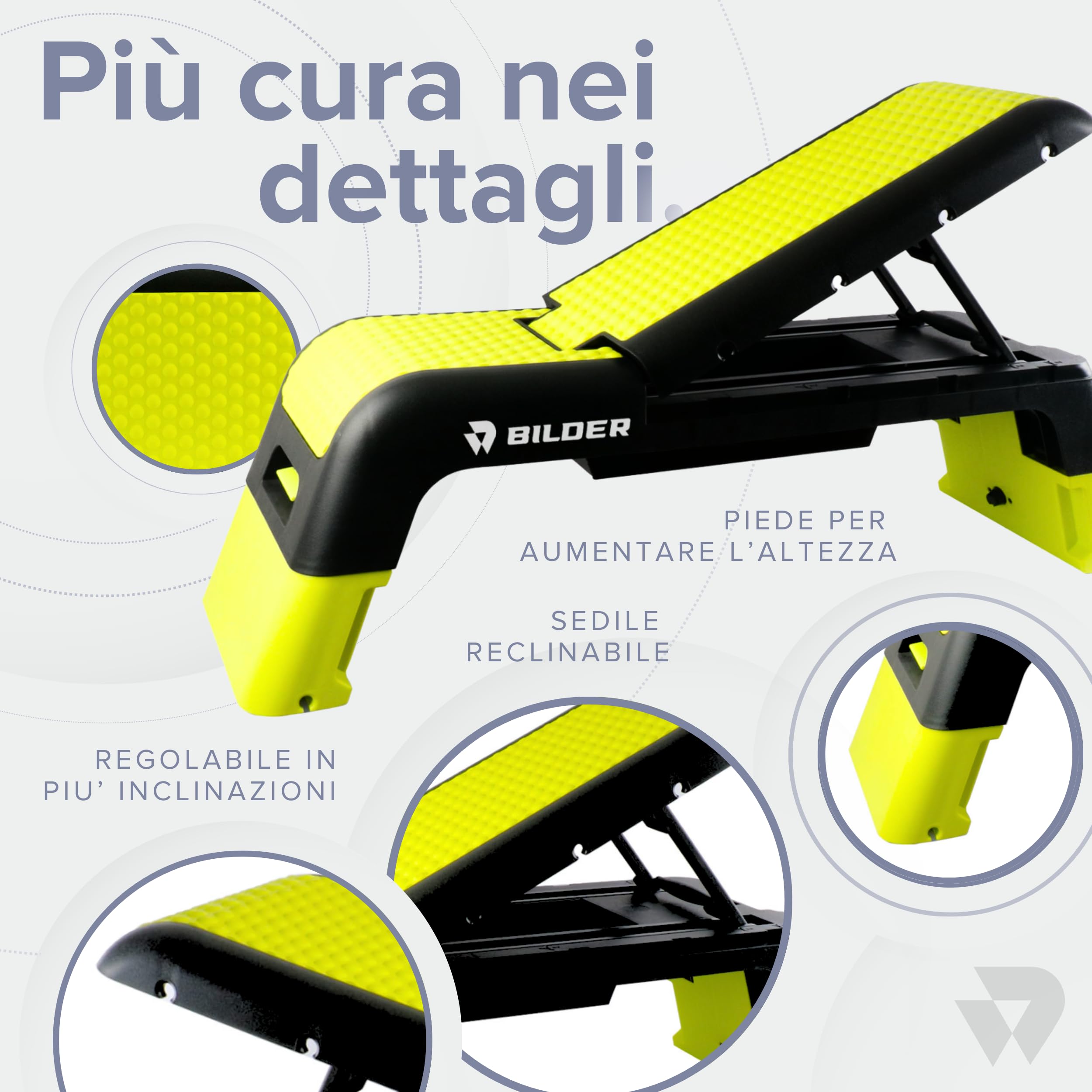 Step E Balance Board 2 In 1 Con Altezza Regolabile (10/15 Cm) – Fitness E Equilibrio Per Casa E Palestra