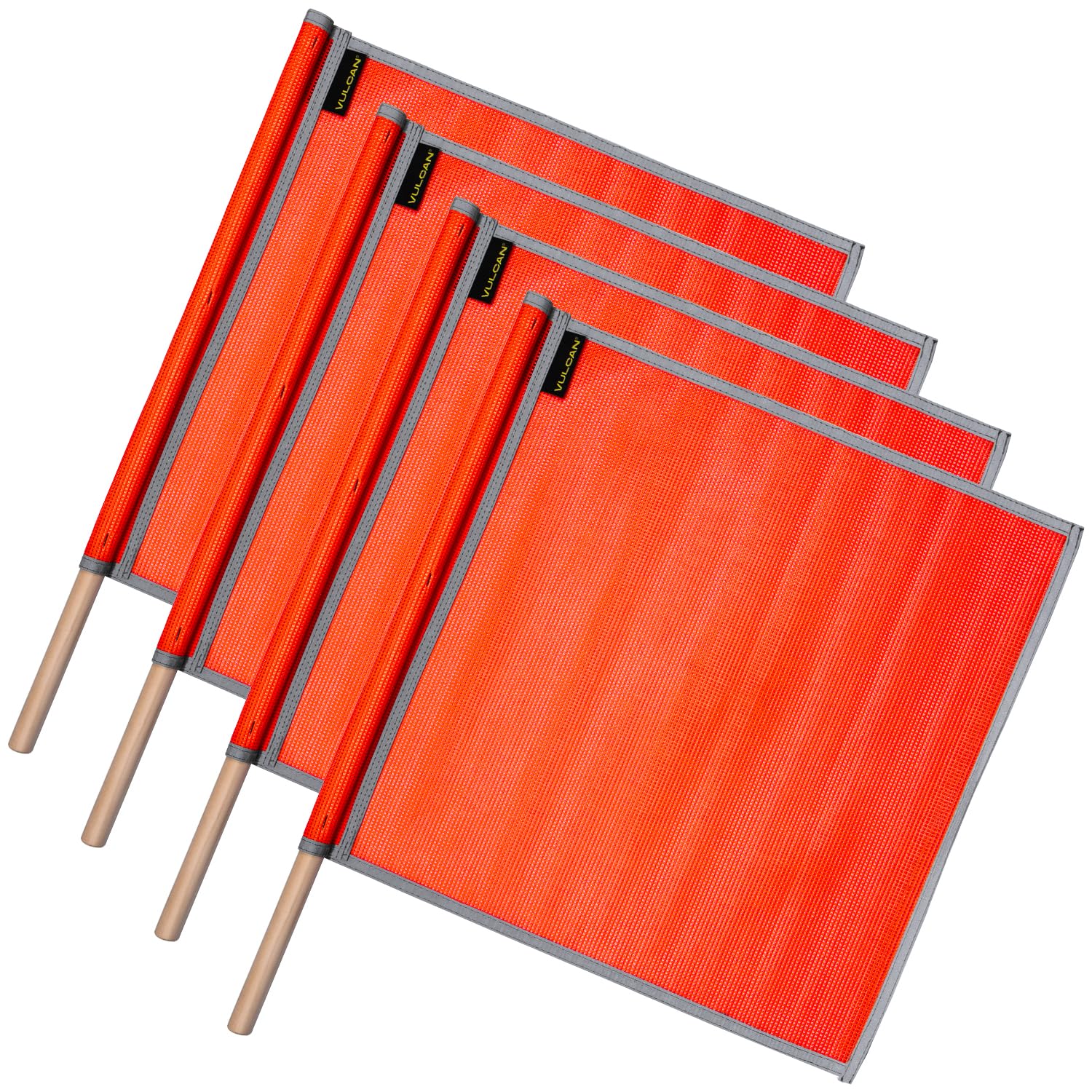 VULCAN Safety Flags - Bright Orange (4 Pack) -9 VULCAN Safety Flags - Bright Orange (4 Pack) -9