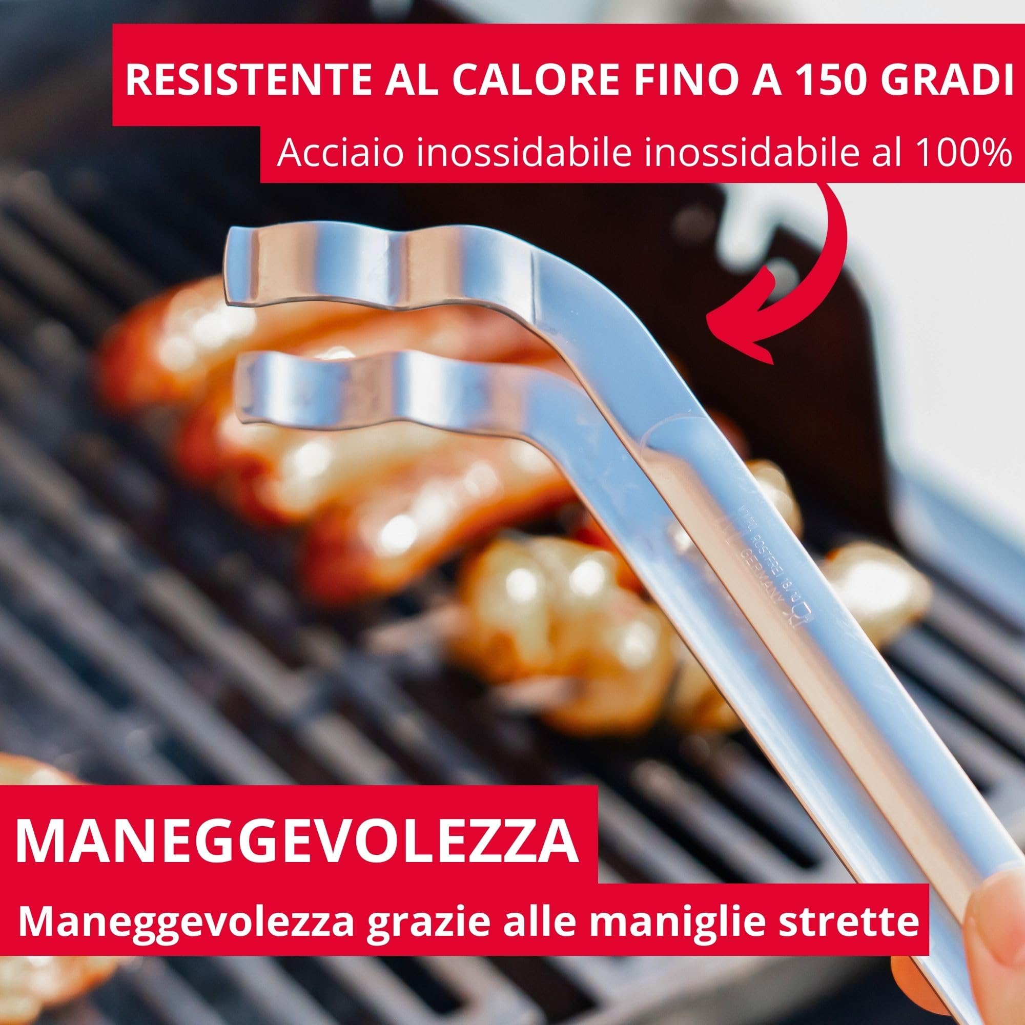 Pinza Per Barbecue Westmark - In Acciaio Inox, 33.9 Cm, Per Salsicce E Carne - Foto 5