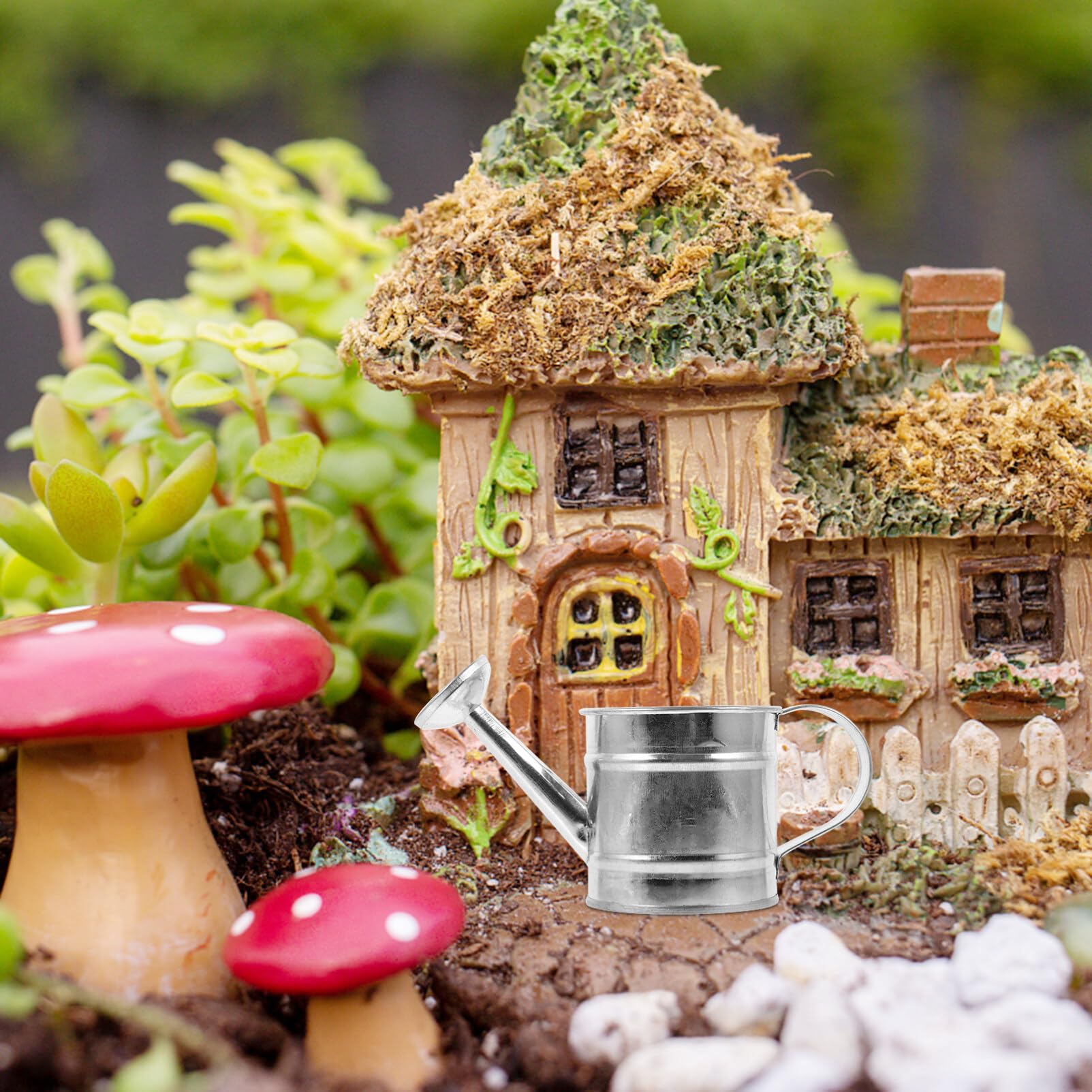 Happyyami Mini Arrosoir Galvanisé 10 Pièces Arrosoir Miniature Mini Arrosoir Décoratif pour L'artisanat Décoration De La Maison Et De Fête sur Le Thème du Jardin