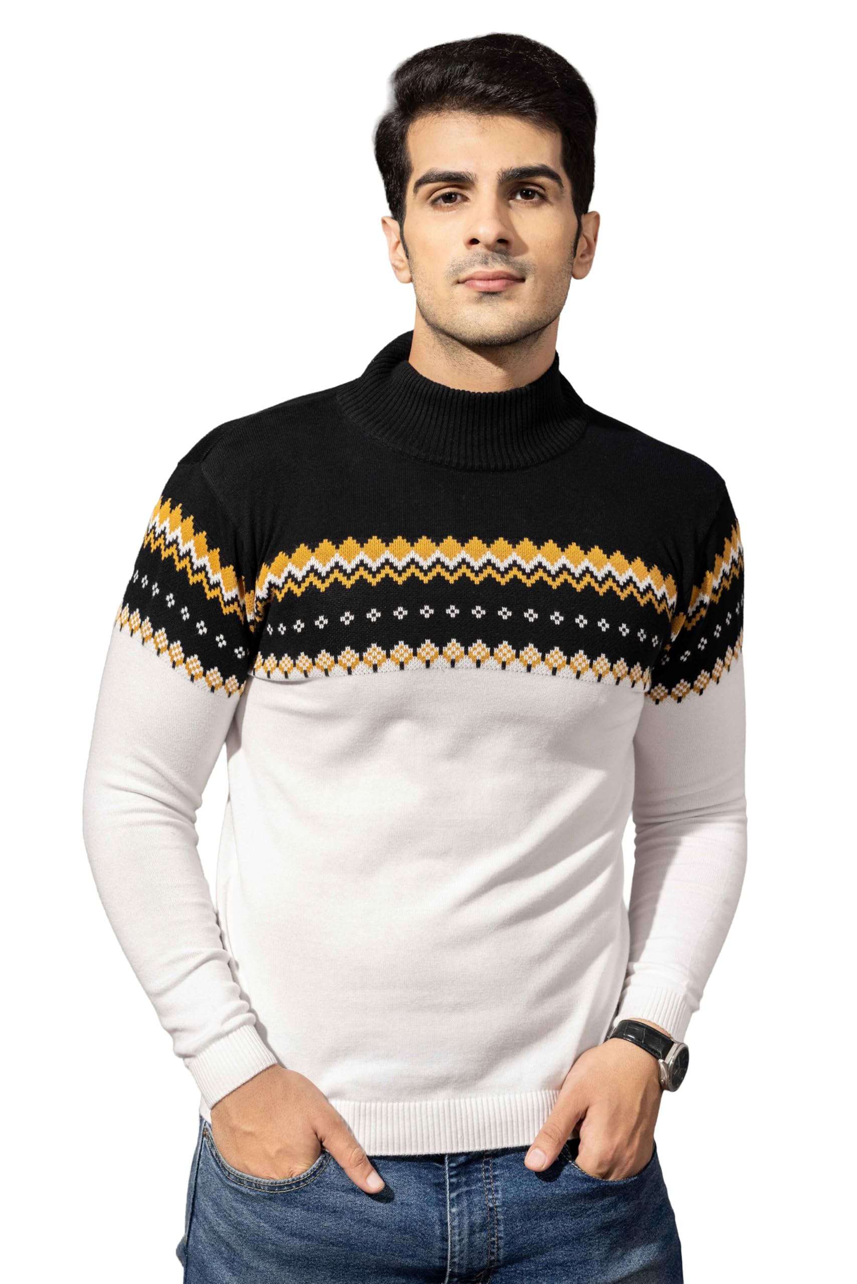 gritstones Men Premium Flat Knit Round Pullover-picture-44