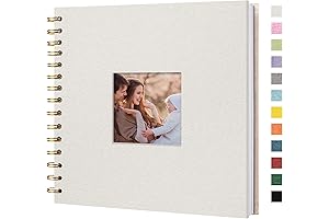 Personalized Scrapbook Notebook for Memorable Occasions (Beige)