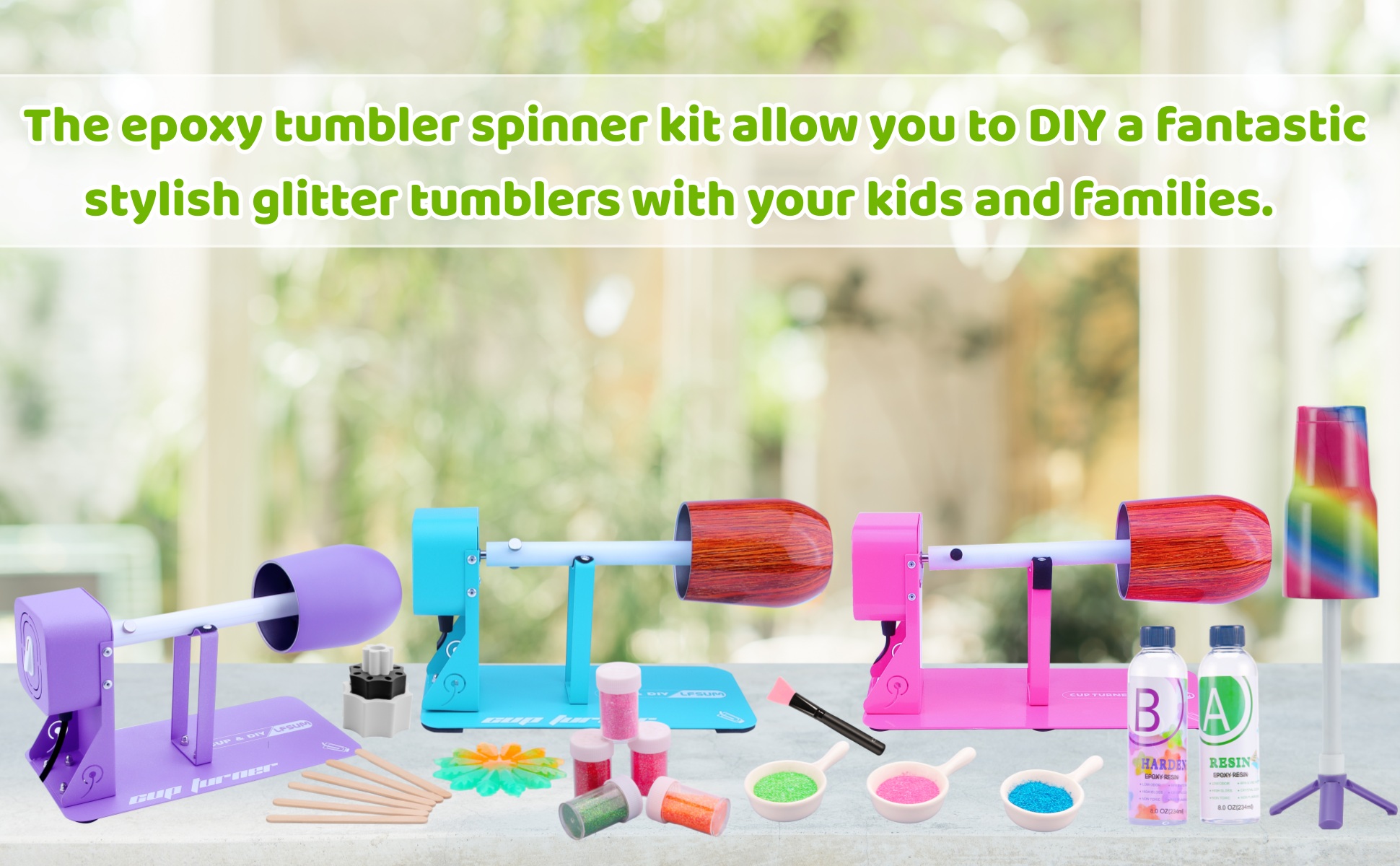 Amazon.com: LFSUM Cup Turner for Crafts Tumbler Cup Spinner