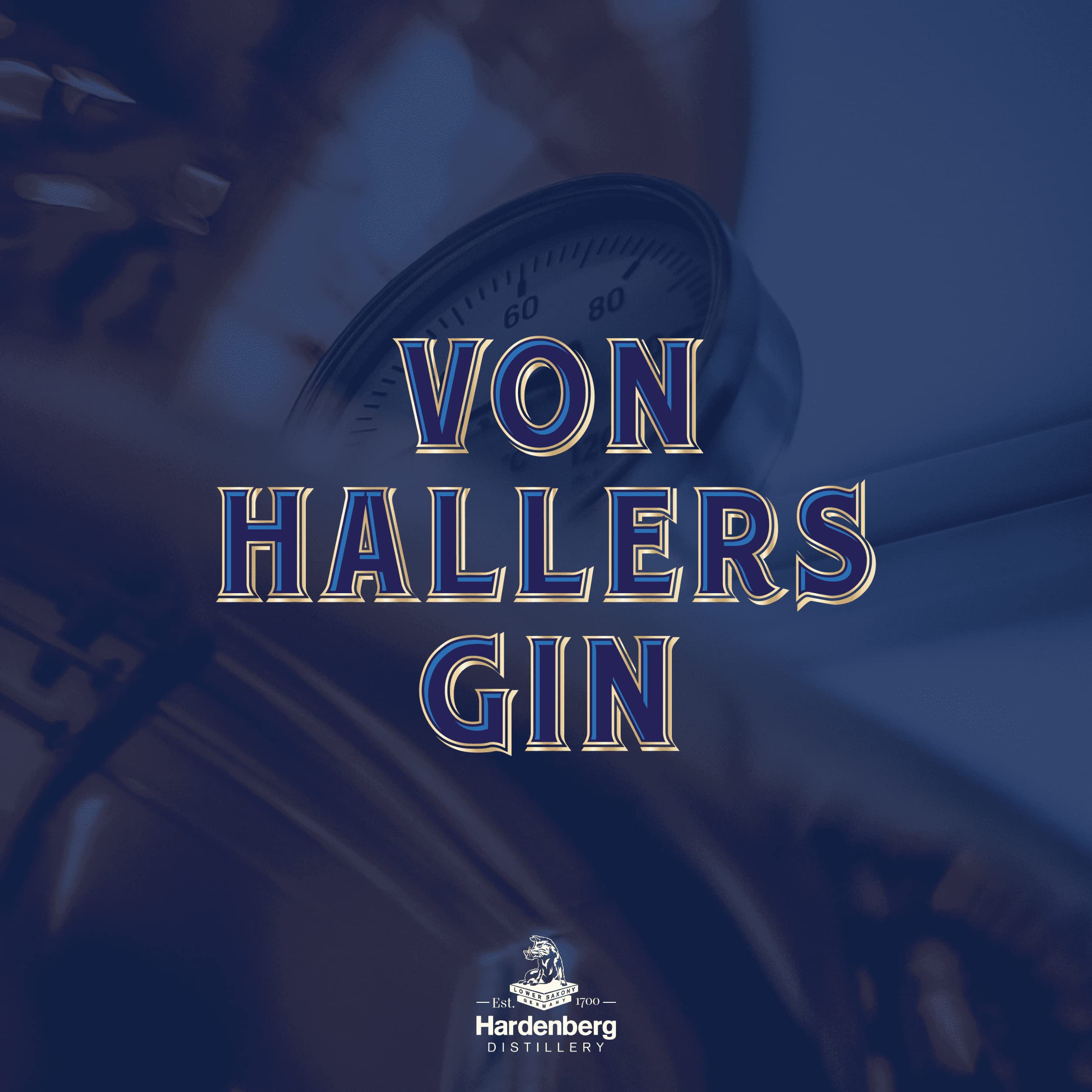 VON HALLERS GIN Original I London Dry Gin I Handgepflückte Botanicals aus dem botanischen Garten in Göttingen I Erfrischender Gin mit Zitrusnote und Kalamus I 44% Vol. I 0,7 l