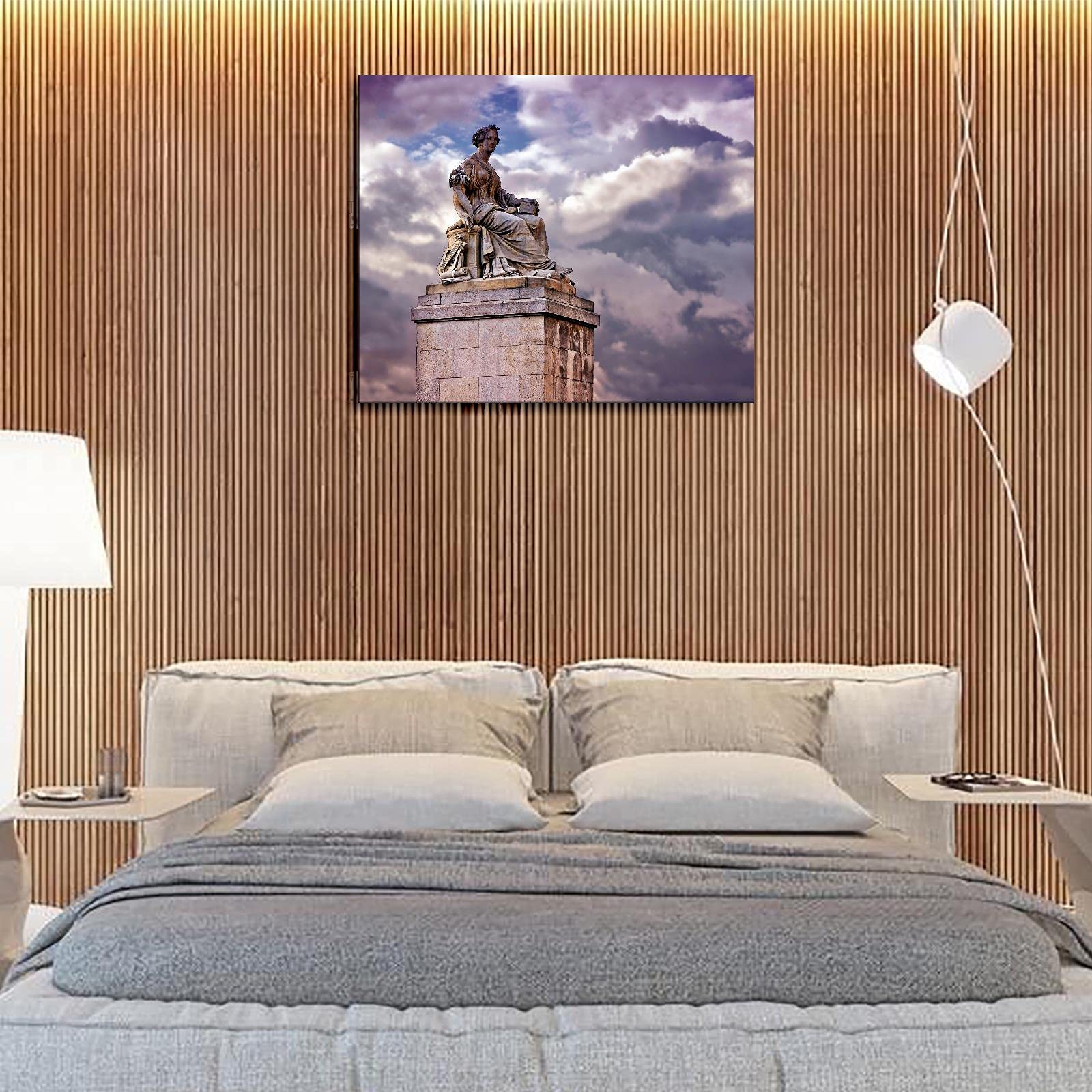 Amazon.co.jp: モニュメントキャンバスプリント 彫刻 ランド