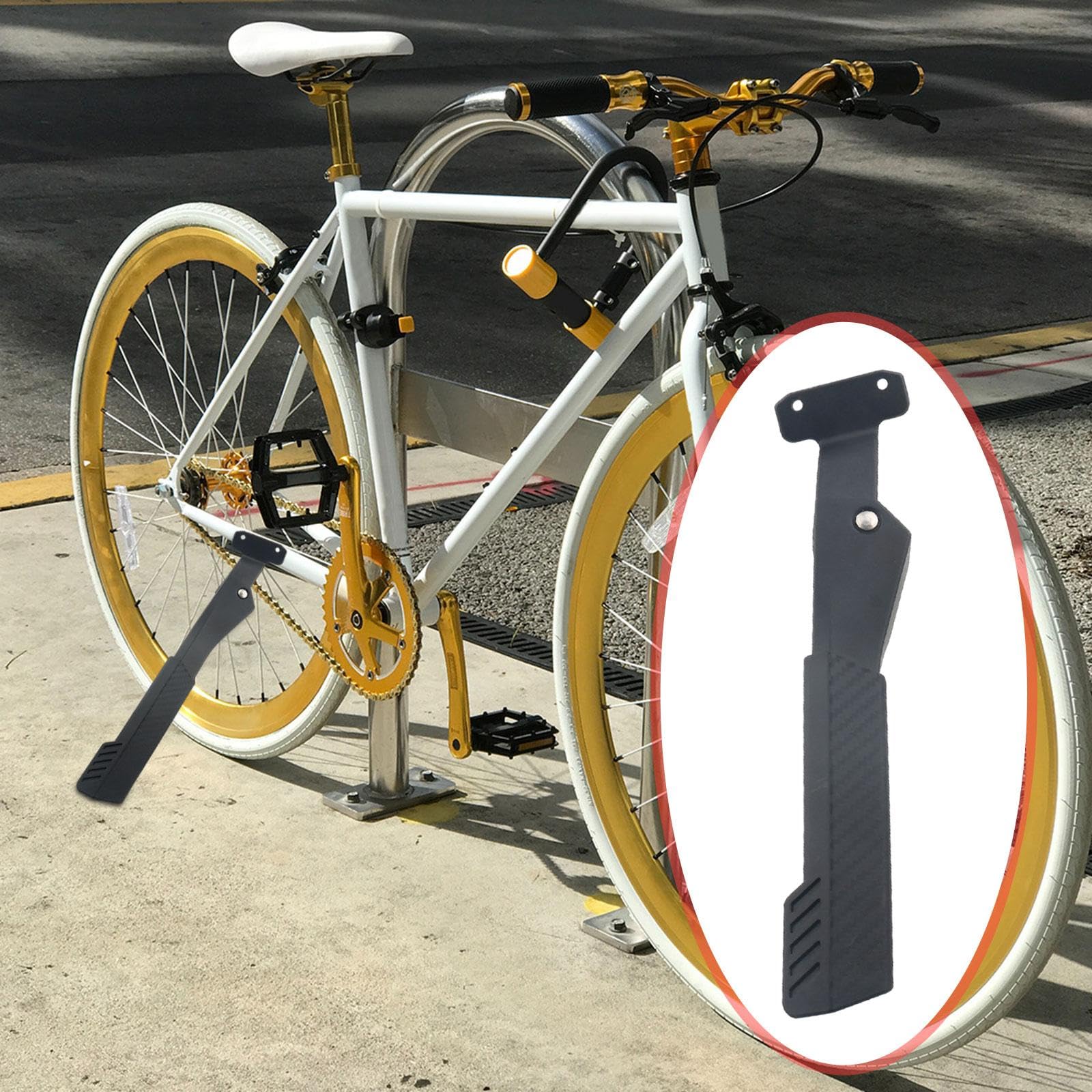 Cavalletto Laterale per Bicicletta, in Lega di Alluminio, Regolabile, Facile da Montare per Adulti