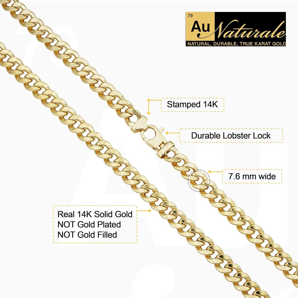 【14金】14K ゴールド キューバンリンクチェーンネックレス 56cm 楽天市場】マイアミキューバンリンク ネックレスチェーン サイズ