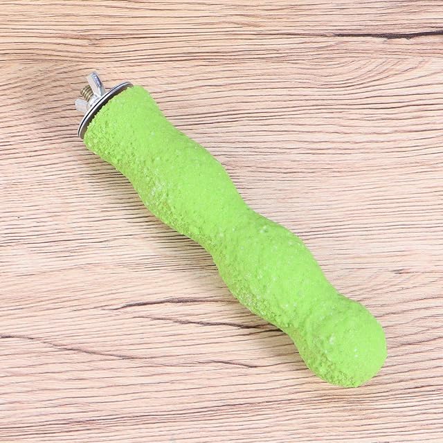 Foto 6 de 8 de POPETPOP Soporte para pájaros, Madera, Arena áspera, Perchas, Esmerilado de uñas para pájaros pequeños