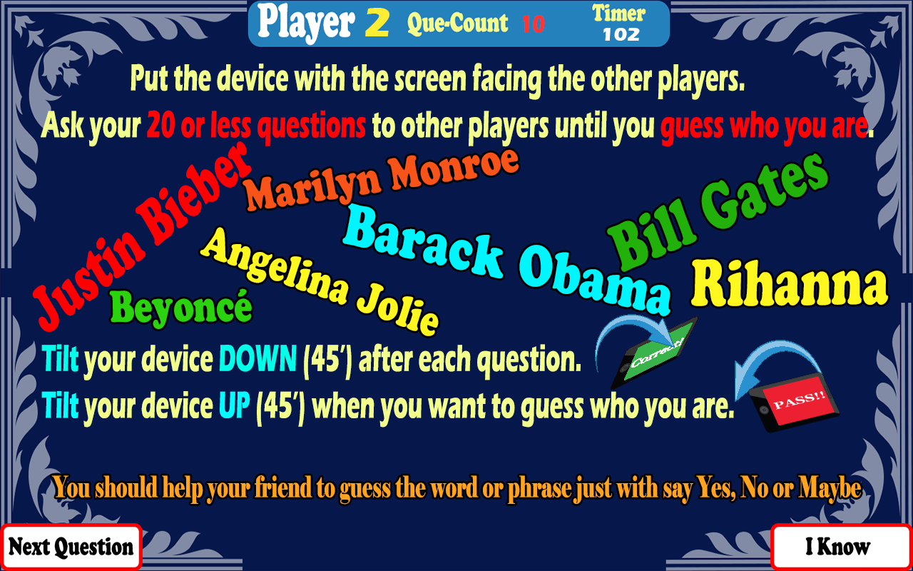 Who Am I Heads Up for Android