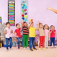 Vista 7 de Tabla de pósteres de feliz cumpleaños, decoración de tablón de anuncios de cumpleaños, recortes para calendarios, tablones de anuncios, aulas