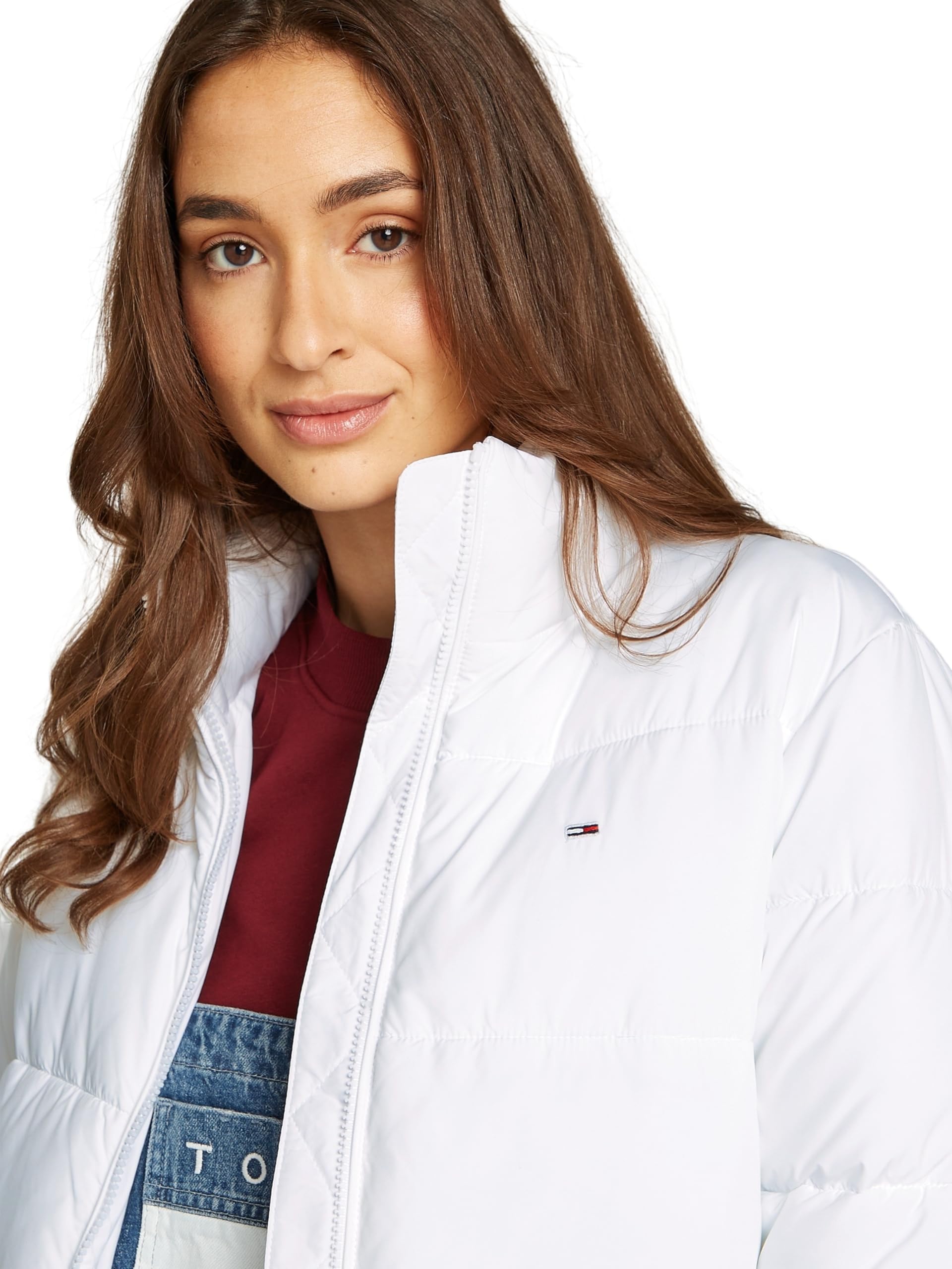 Tommy Jeans Damen Daunenmantel Maxi Essential Puffer Knielang