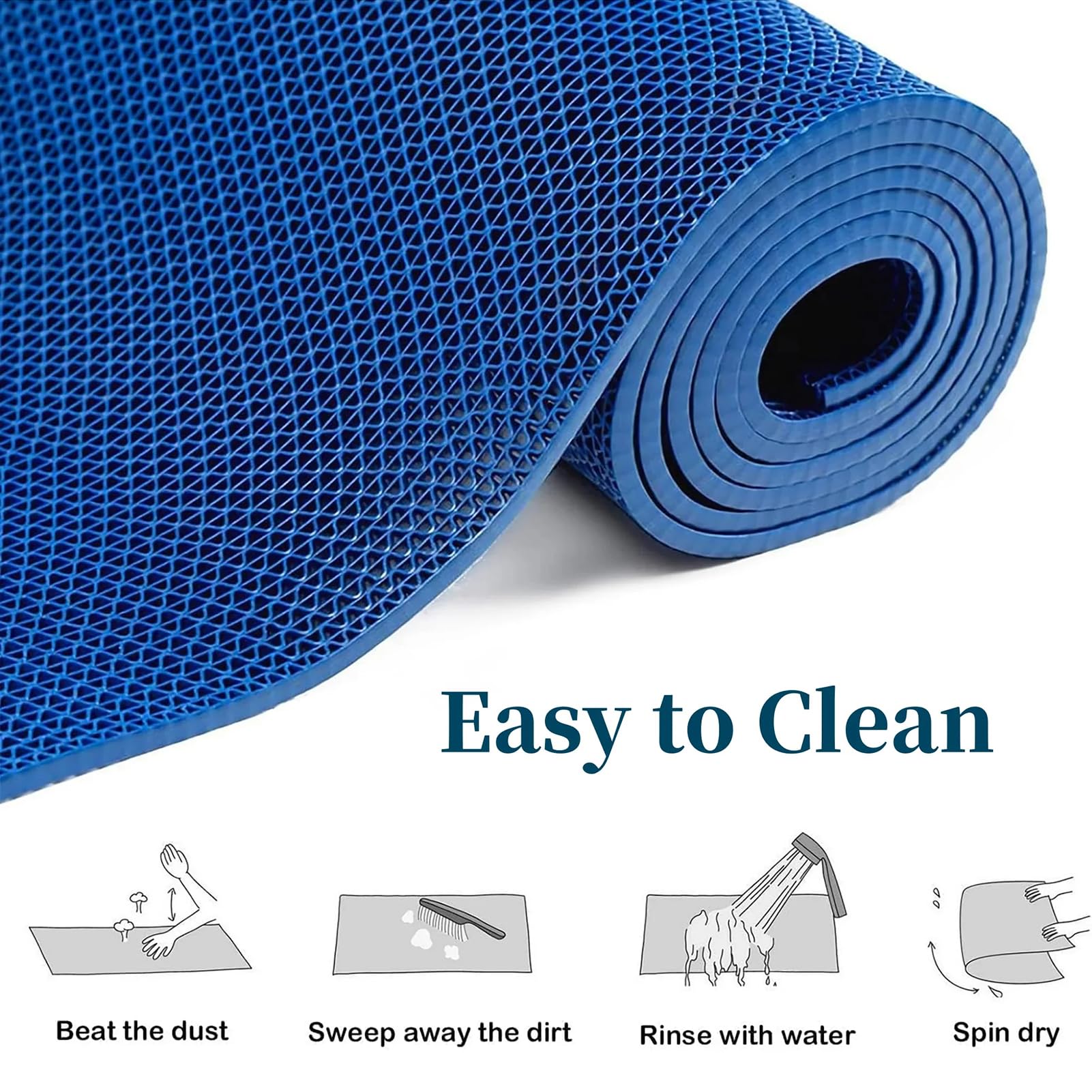 Esta Alfombrilla Antideslizante de PVC con Drenaje, de 5 mm de Grosor y Alta Resistencia, es Ideal para baños, cocinas, Piscinas y sótanos. Es una Alfombra versátil de Color Rojo de 0,9 x 1