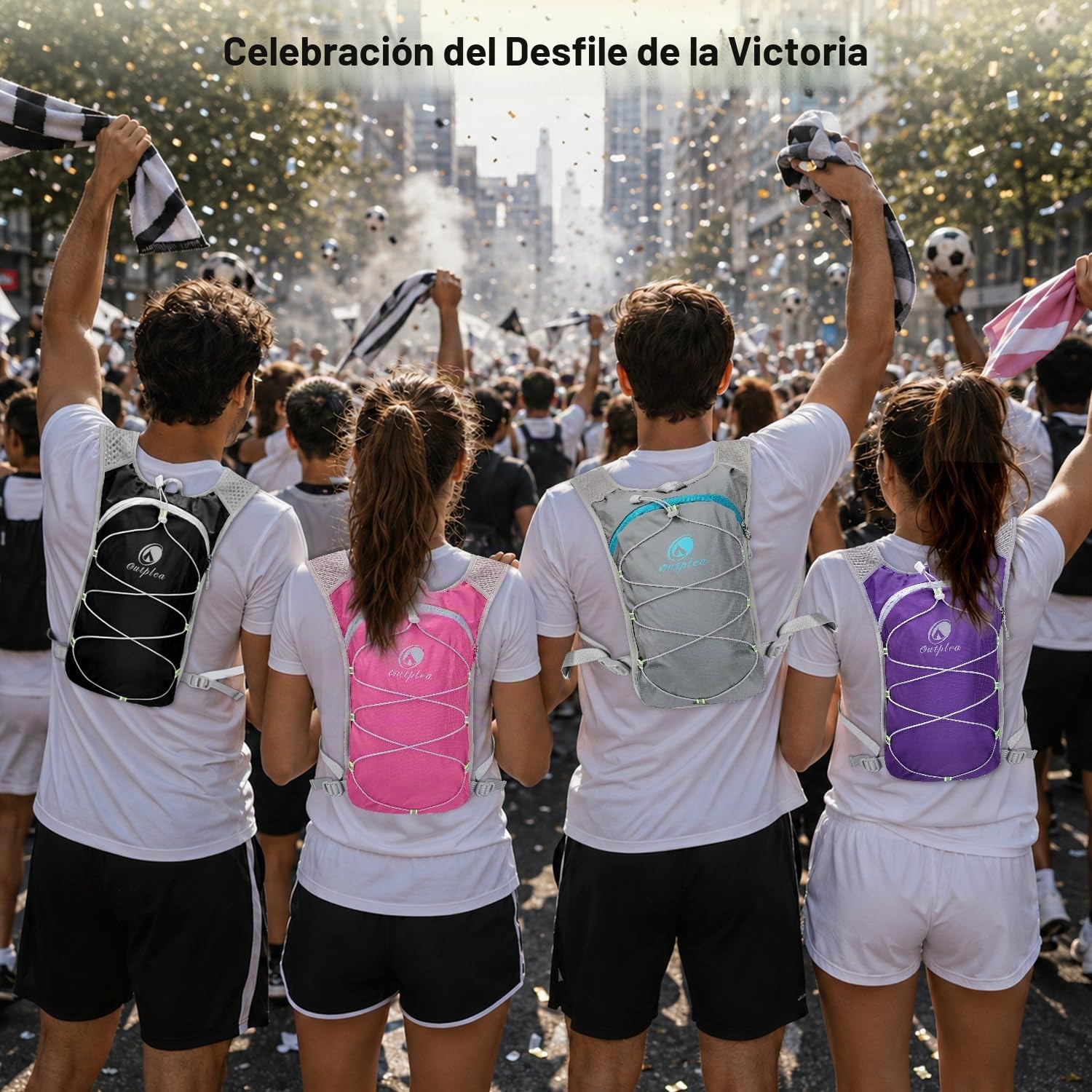 Chaleco Hidratacion Trail Running Mujer Hombre, Mochila Hidratacion con Bolsa de Agua de 2L, Mochila MTB para Maratón Ciclismo Senderismo, Gris Claro