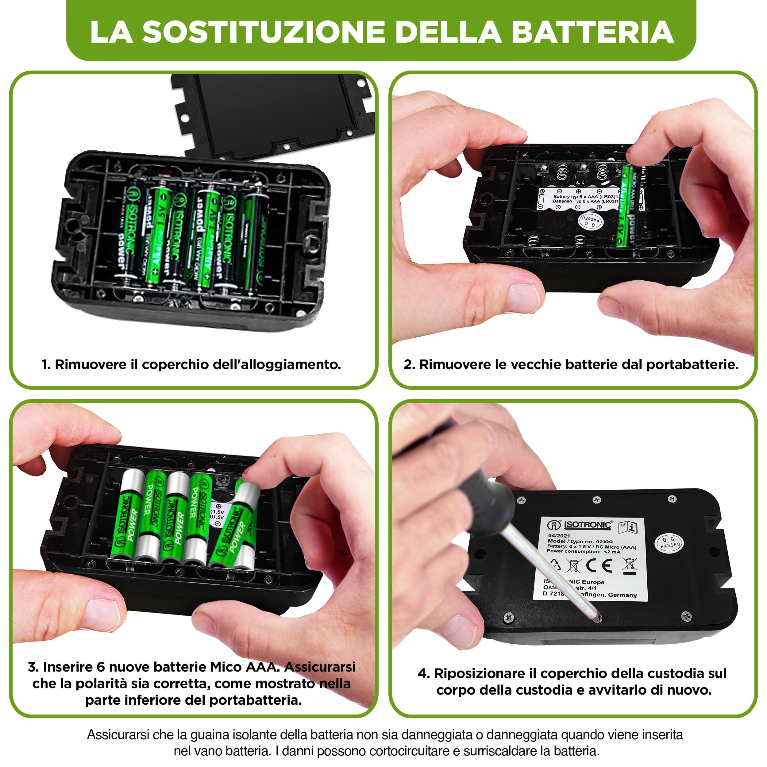 ISOTRONIC dissuasore uccelli luce lampeggiante ultrasuoni batteria piccioni balconi giardini raggio 40m² 2 unità efficace esterno protezione difesa stop volatili ecologico mobile sicurezza casa