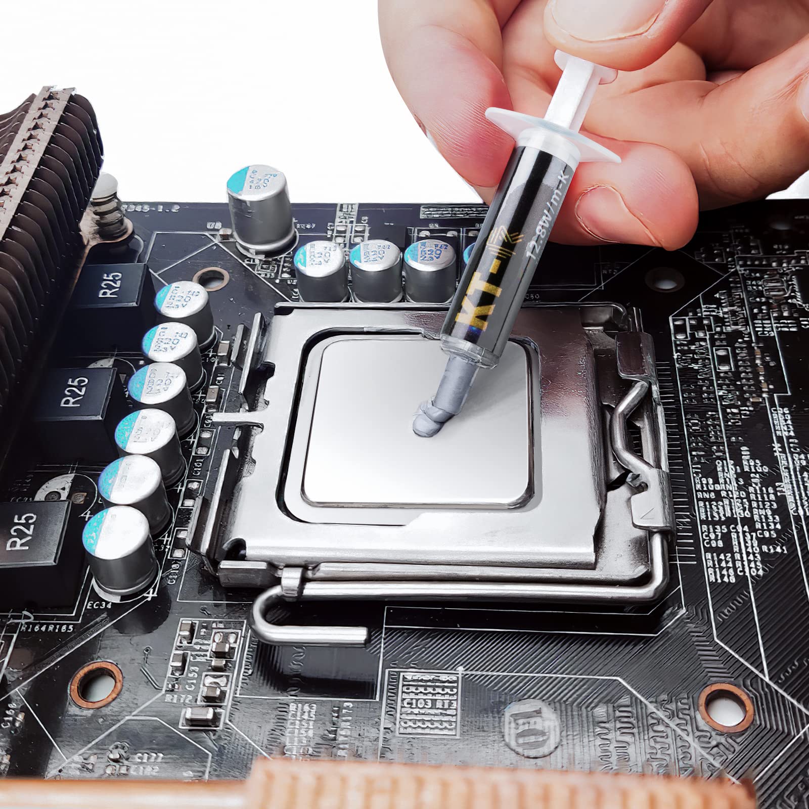 LGA形式 CPU 熱伝導グリス塗布済み corei7-9700f Amazon | CPUグリス 熱伝導率12.8W/M-K 絶縁性 熱伝導グリス 1g