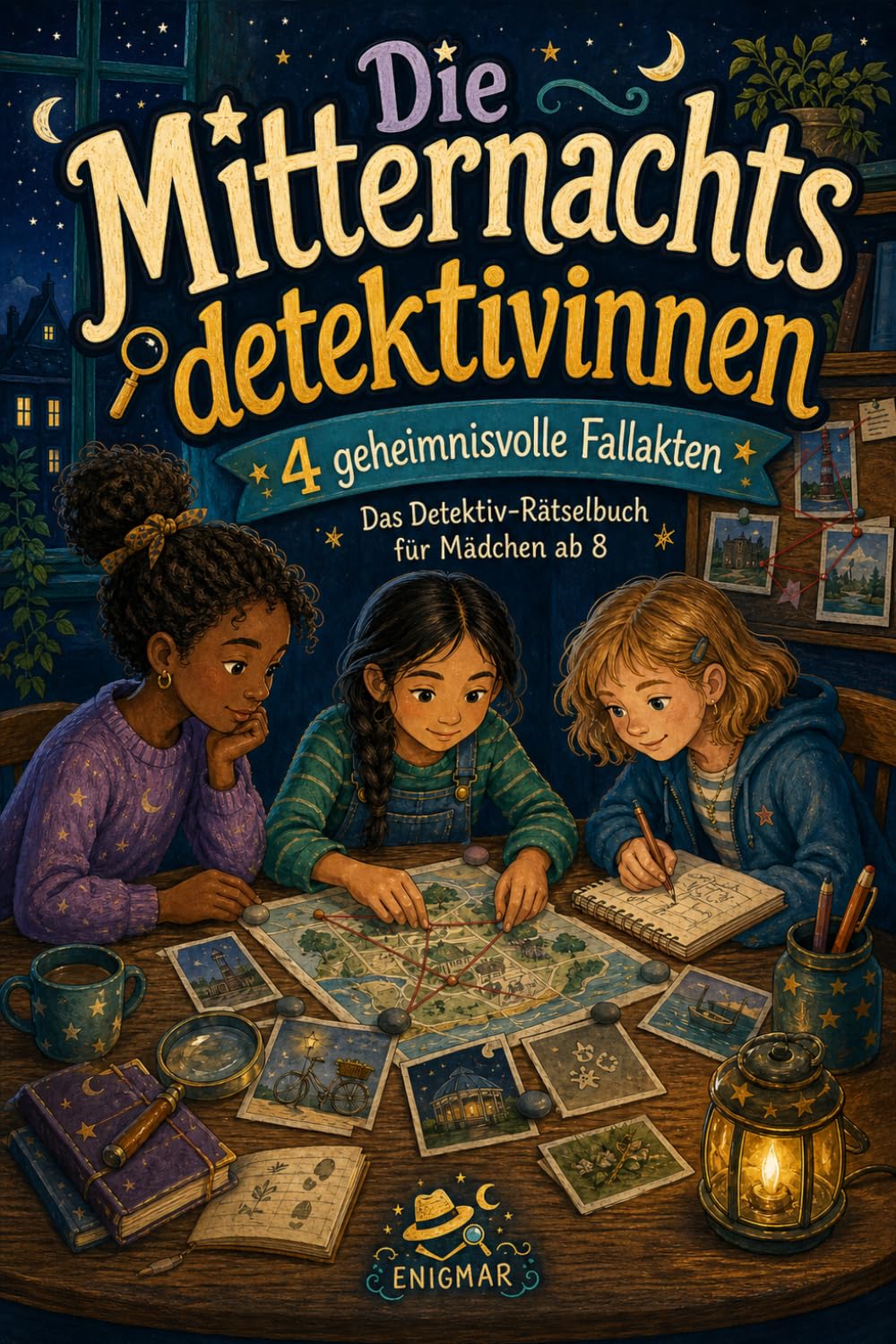 Die Mitternachtsdetektivinnen: 4 geheimnisvolle Fallakten – Das Detektiv-Rätselbuch für Mädchen ab 8, Mitmach-Krimis und knifflige Fälle als ... Reise und Zuhause (Die Mitmach-Detektivfälle)