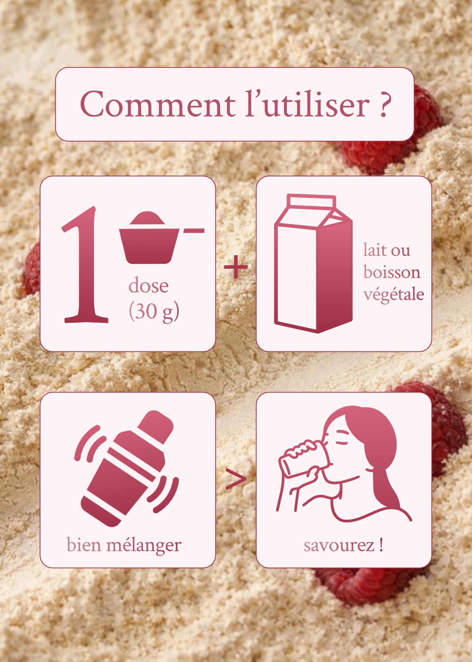 Intenson Vegan Protein Powder Chocolat Blanc Framboise, 900 g, 21 g de Protéines par Portion, 30 Portions, Mélange Pois & Chanvre, 100% Végétal, Sans Lactose, Sans Gluten, Sans Sucre, Formule Clean