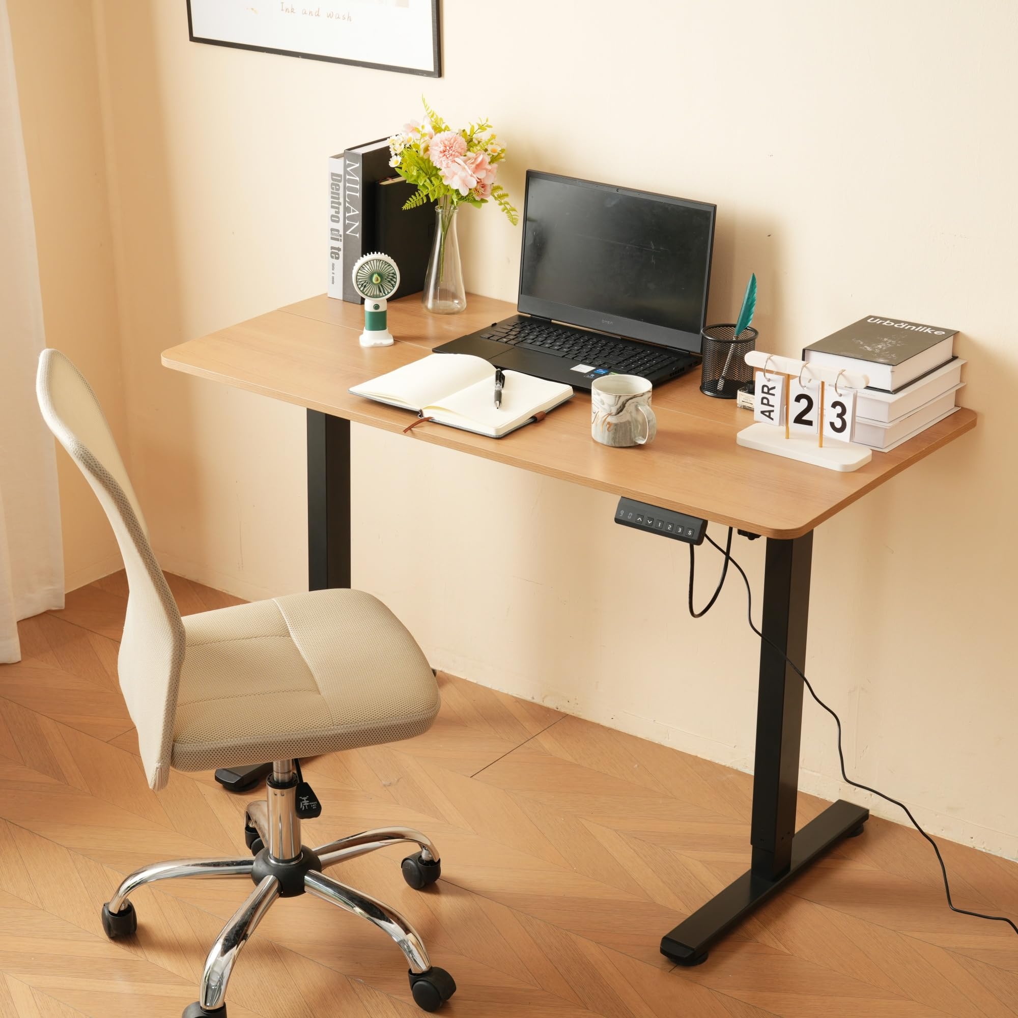 Amazon | 昇降デスク 電動昇降デスク スタンディングデスク 72-120cm