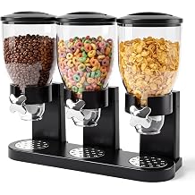 Countertop Cereal Dispenser 3 Pack, 6L Large Capacity for Small Dry Food